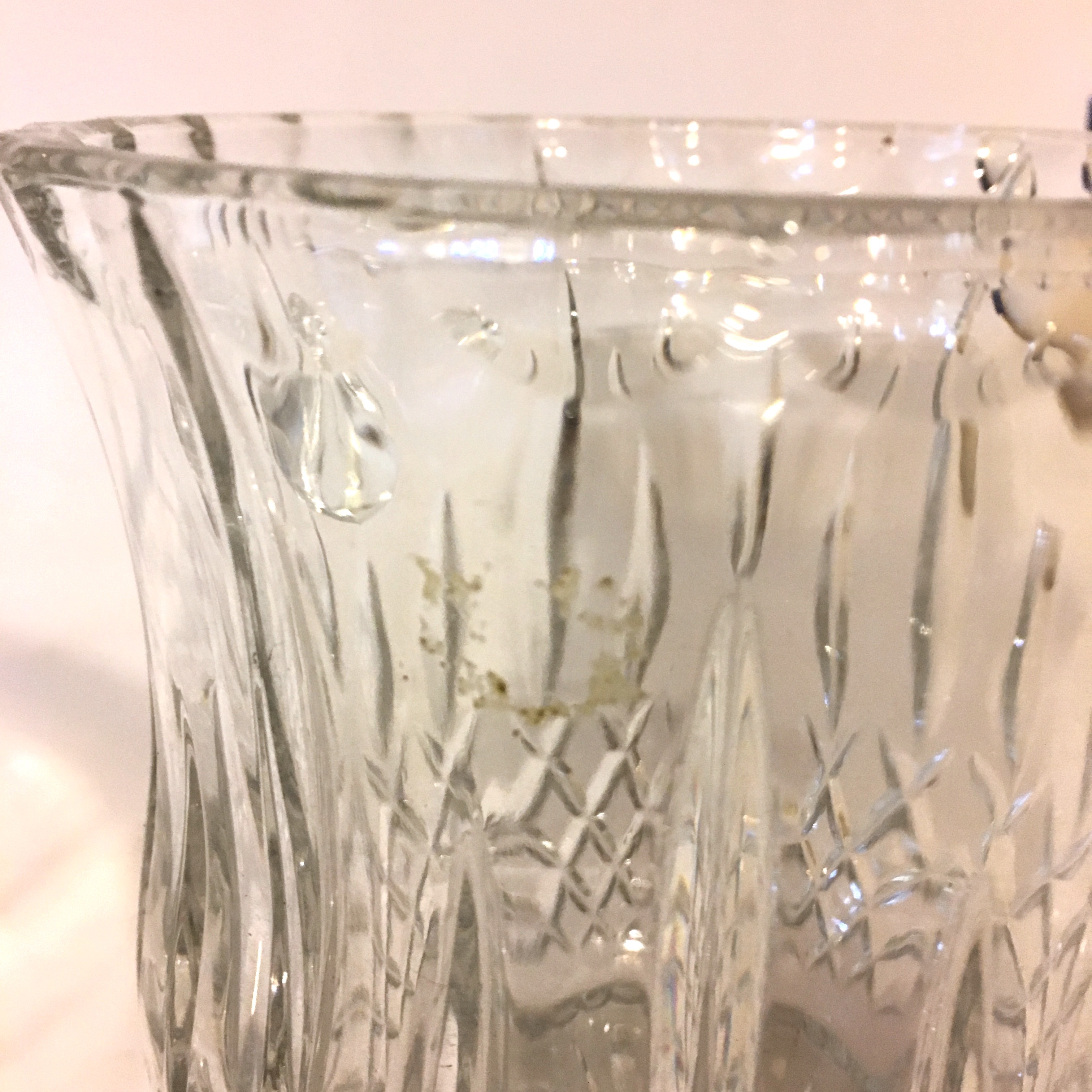 Gorham Crystal Ice Bucket and Decorative Bowl