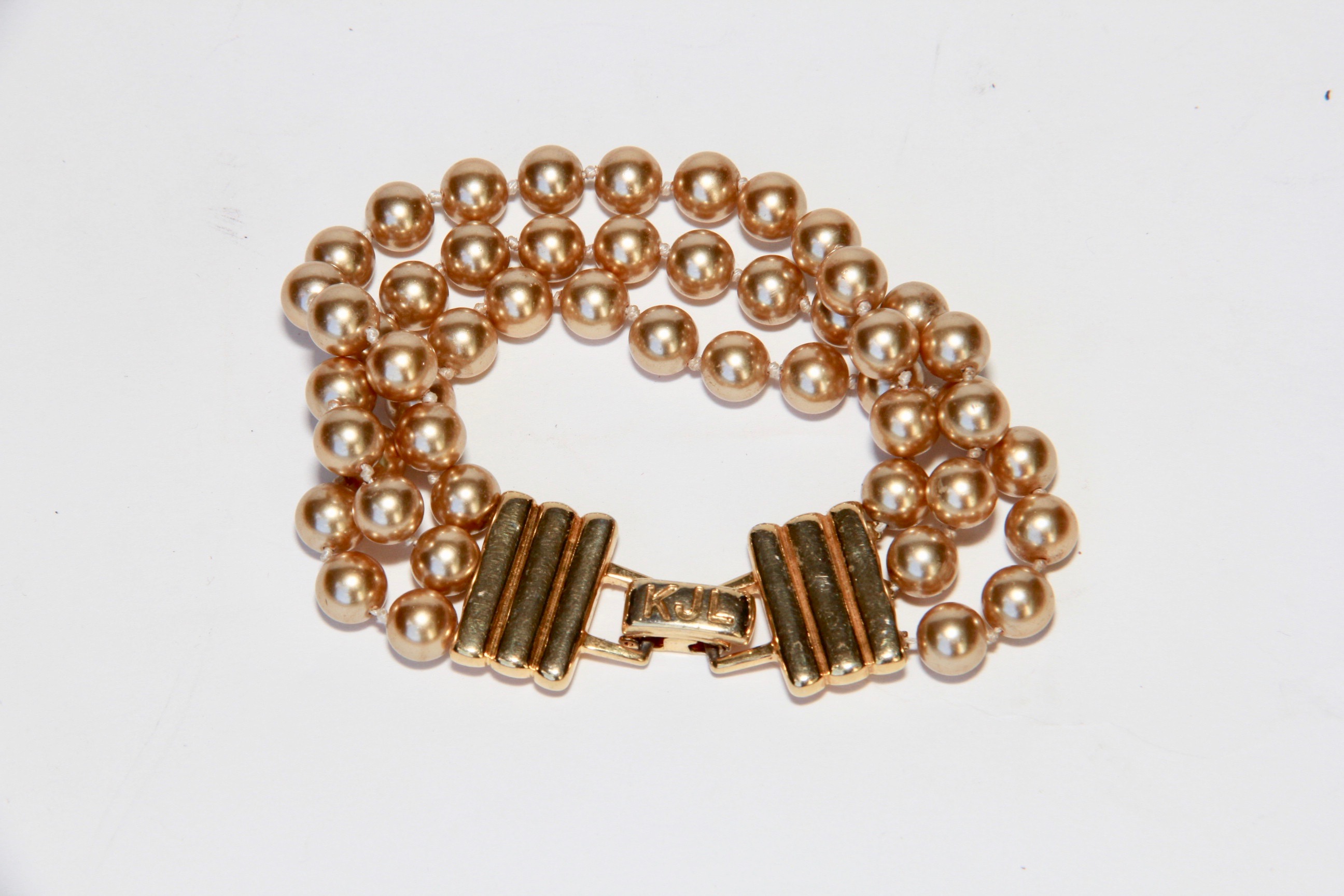 Kenneth Jay Lane Pearl Bead Demi Parure