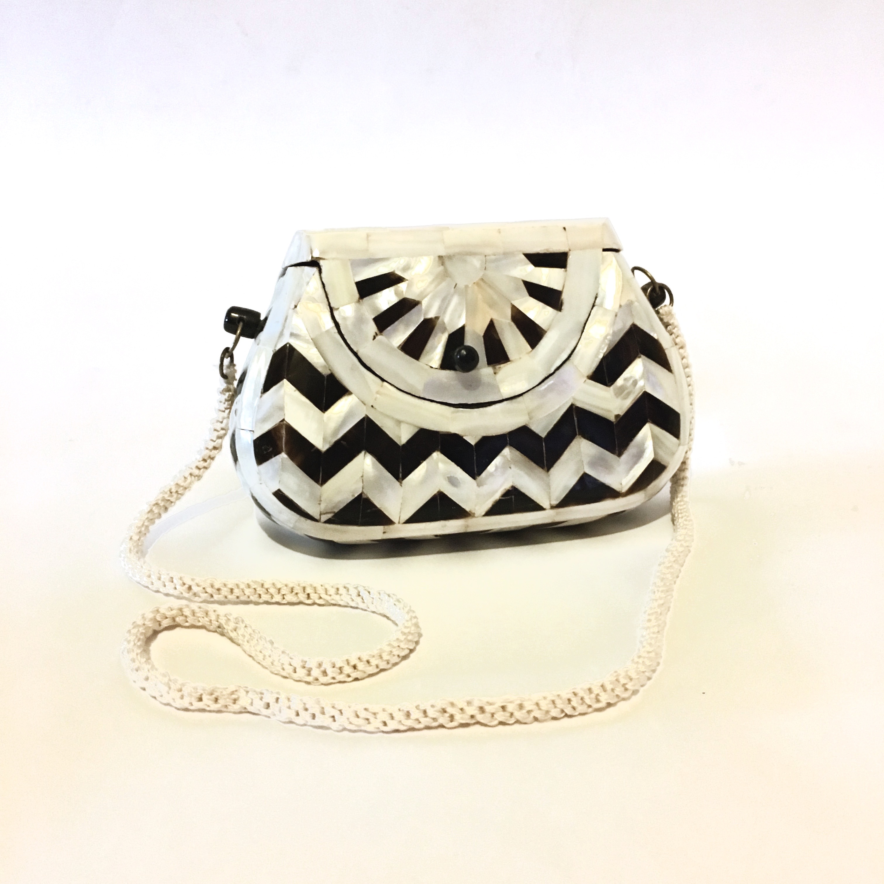 Vintage Pocketbook with Mother of Pearl Veneer