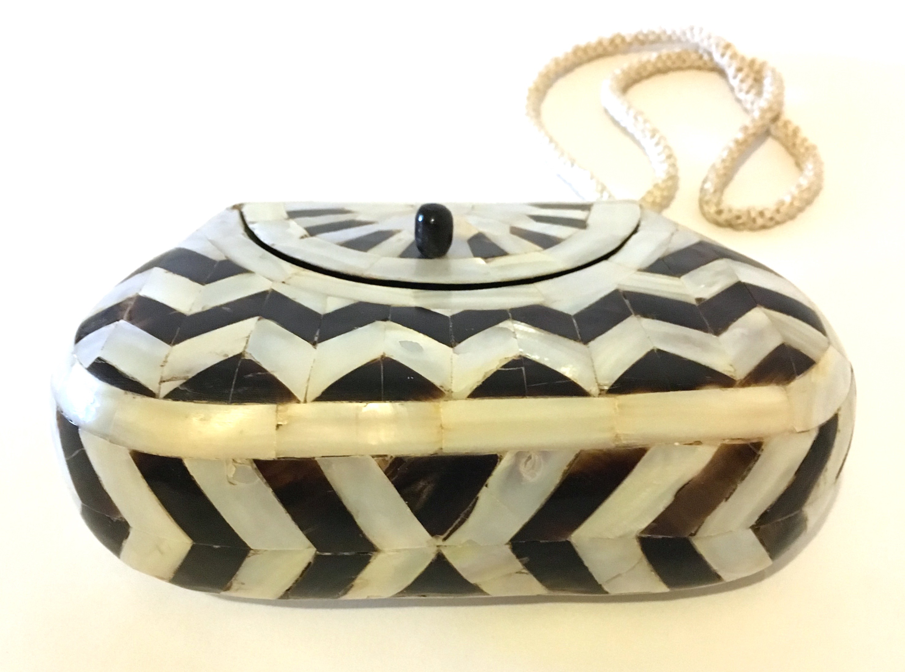 Vintage Pocketbook with Mother of Pearl Veneer