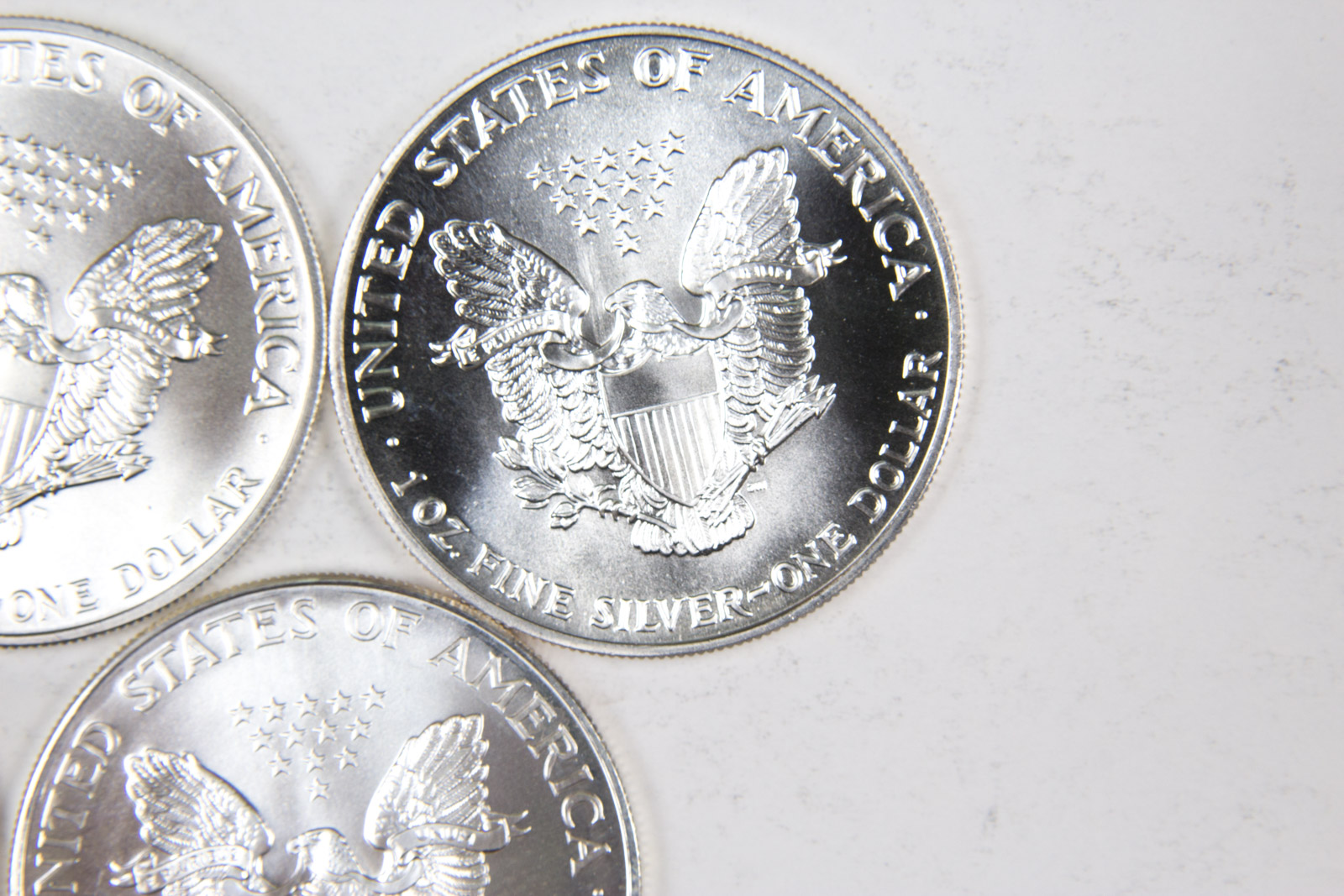 1988-1990, 1993, and 1994 American Eagle Silver Dollar Set