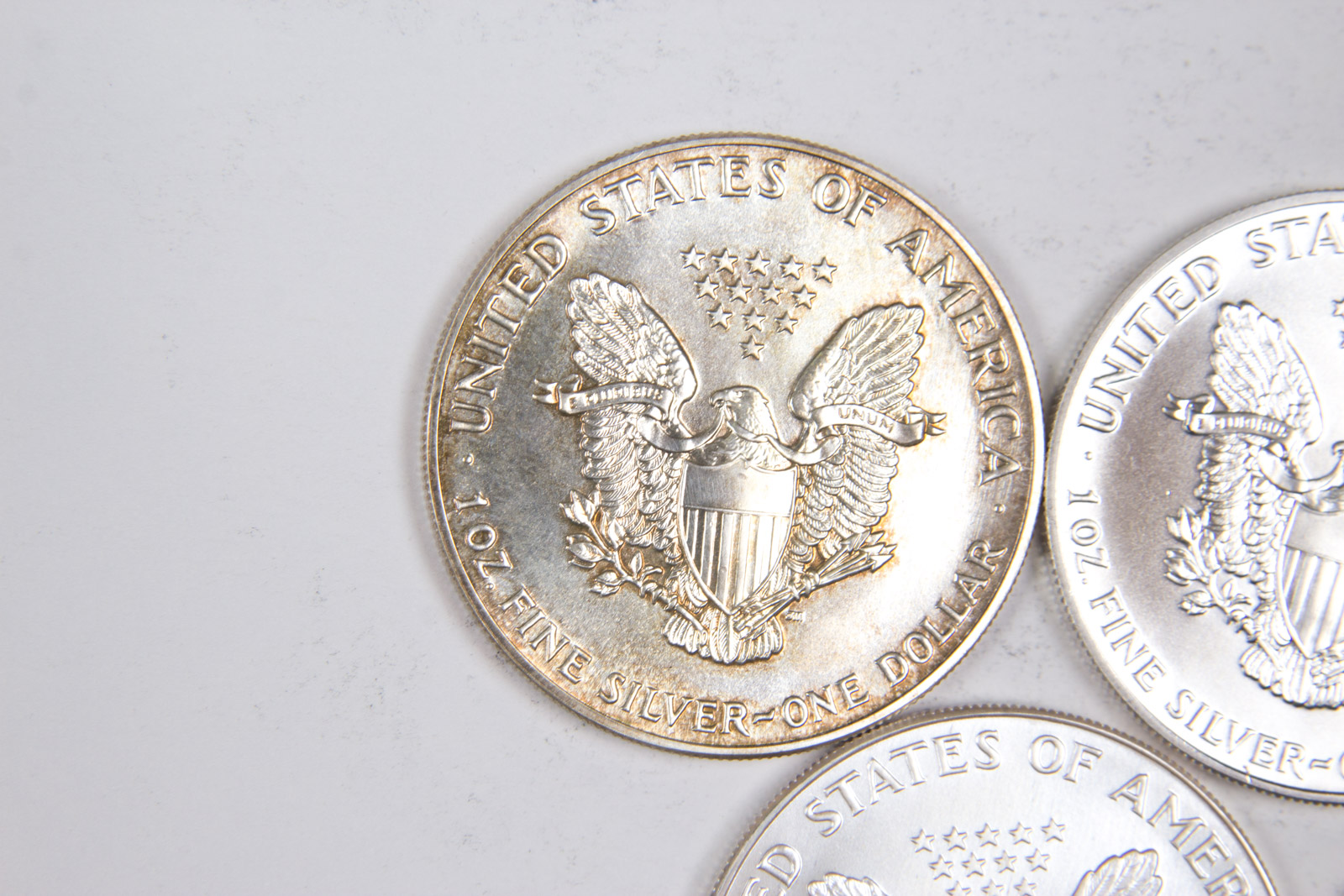 1988-1990, 1993, and 1994 American Eagle Silver Dollar Set
