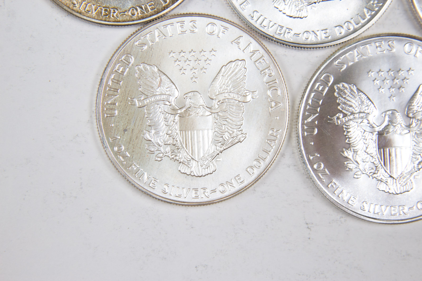 1988-1990, 1993, and 1994 American Eagle Silver Dollar Set