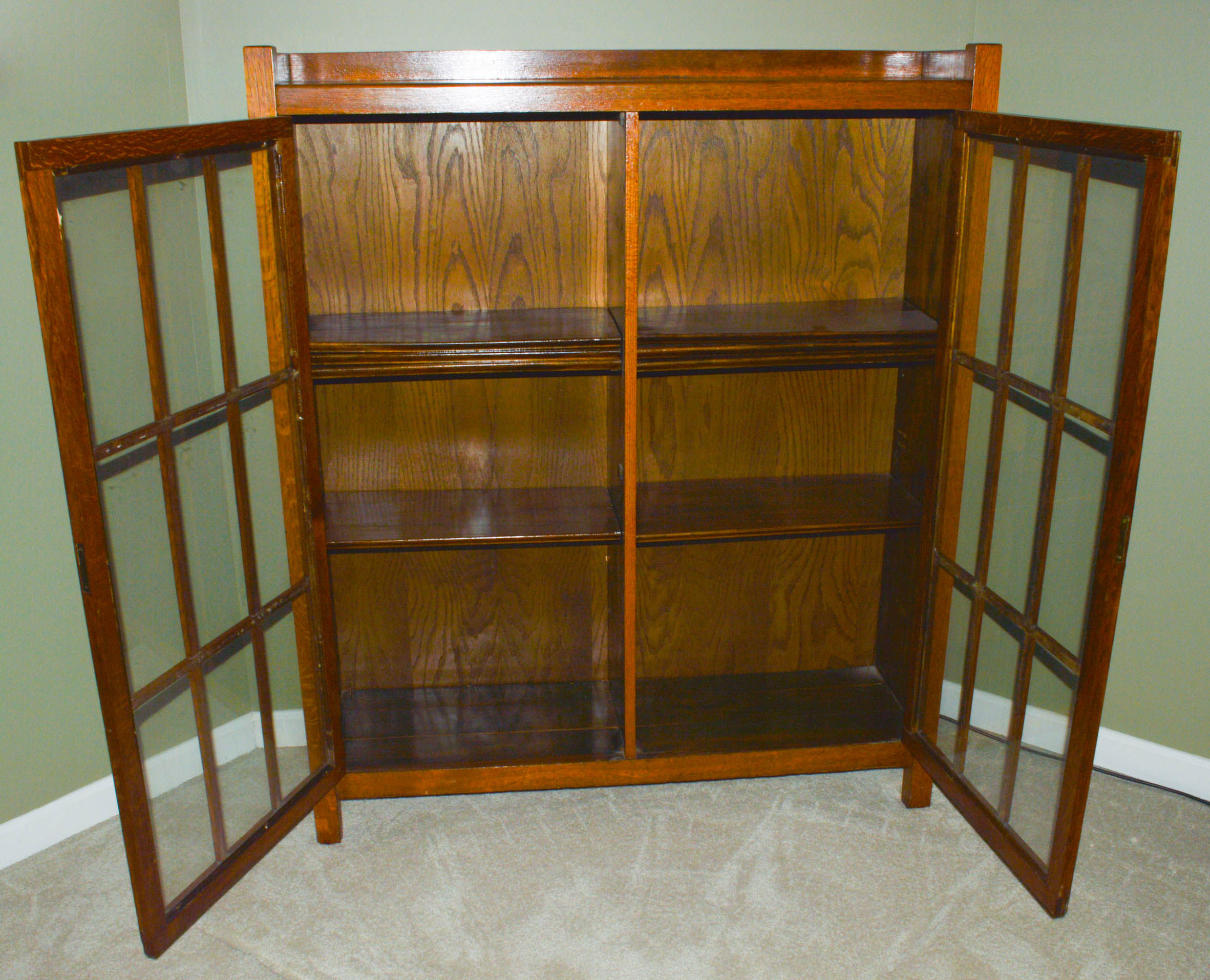 Mission Style Oak Bookcase