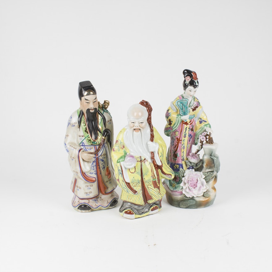 Hand Painted Chinese Porcelain Figurines