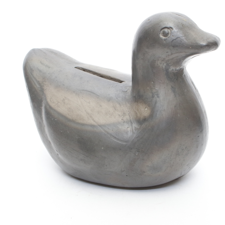 Collection of Black Pottery Decor