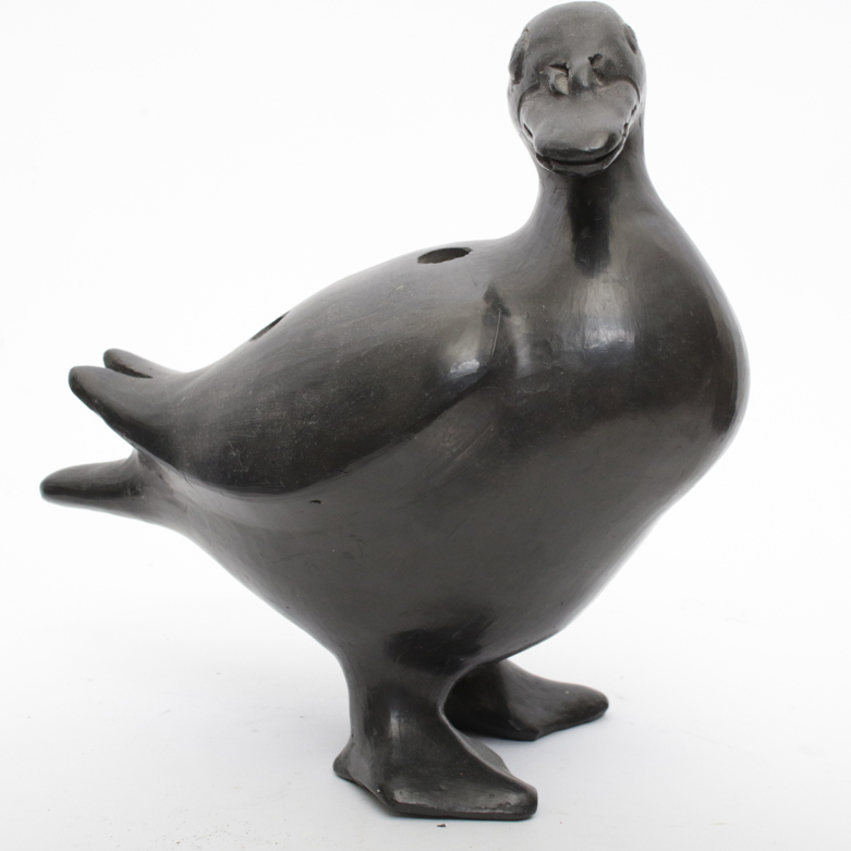 Collection of Black Pottery Decor