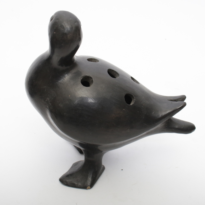 Collection of Black Pottery Decor