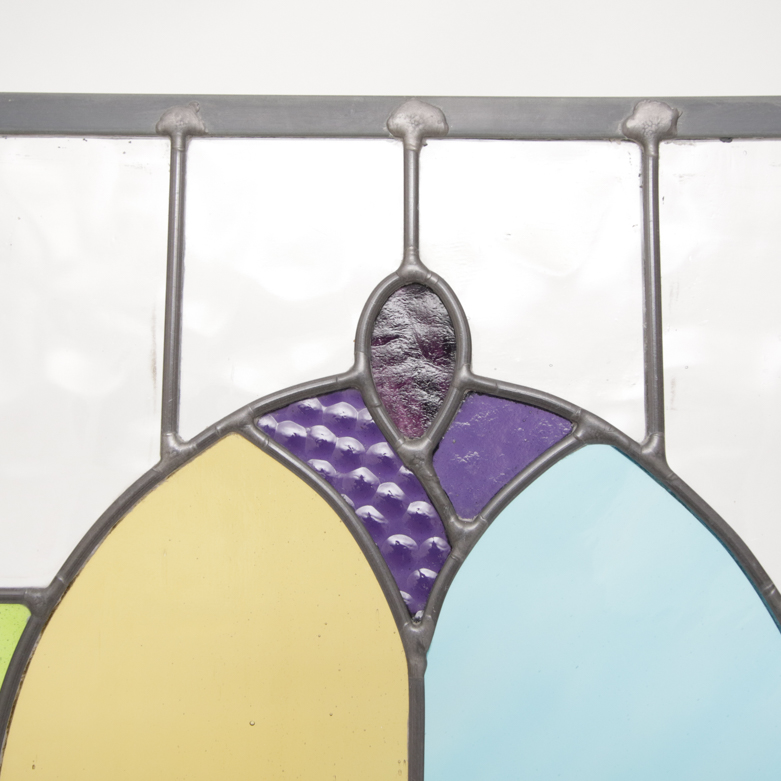 Two Stained Glass Window Panes