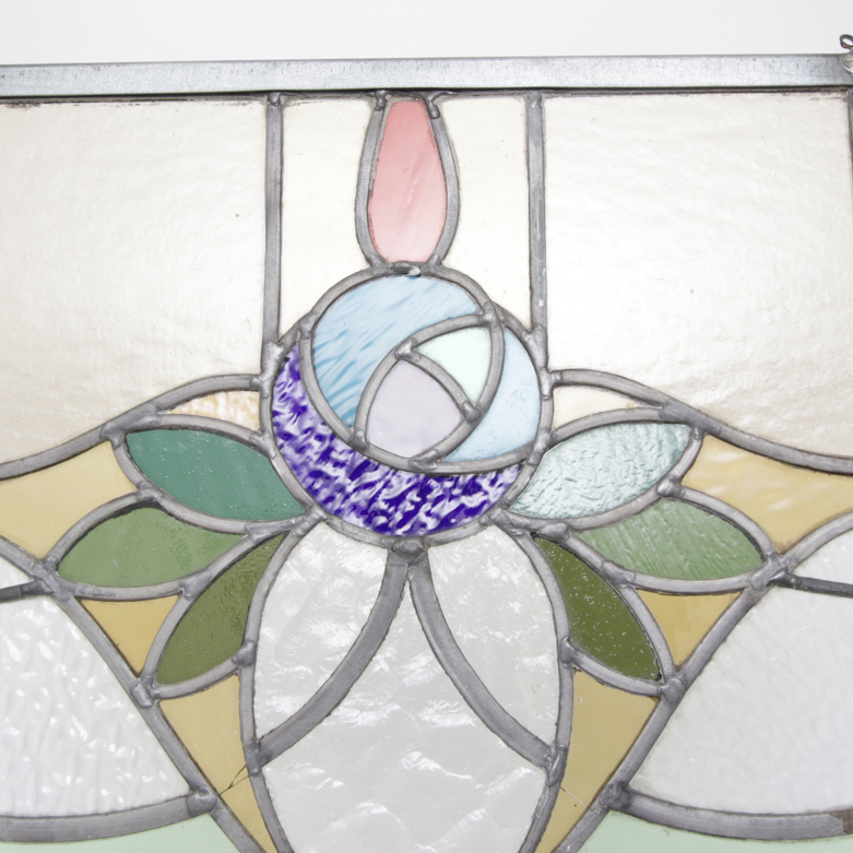 Two Stained Glass Window Panes