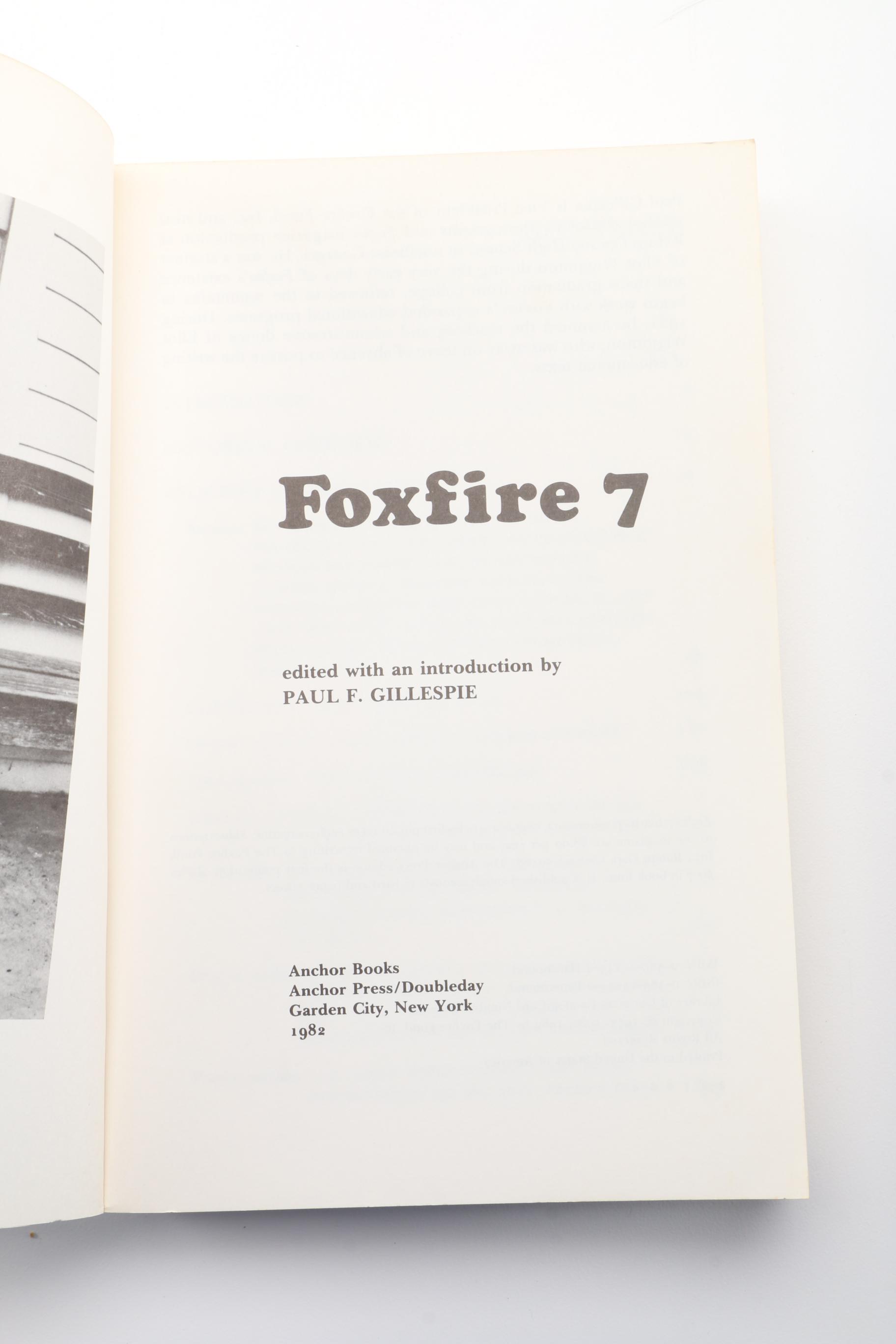 Vintage Paperback "Foxfire" Series Books