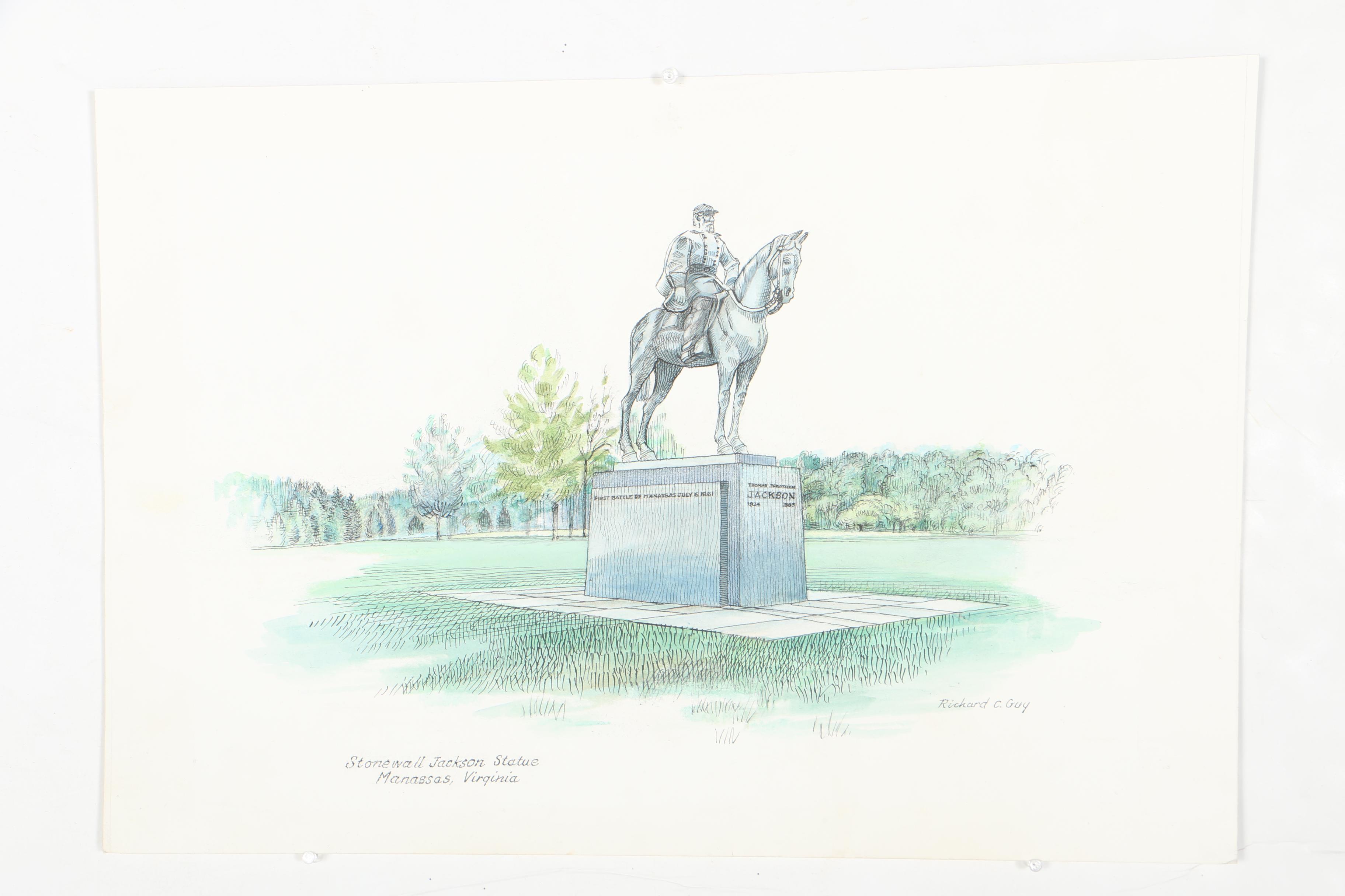 Richard C. Guy Civil War Themed Illustrations