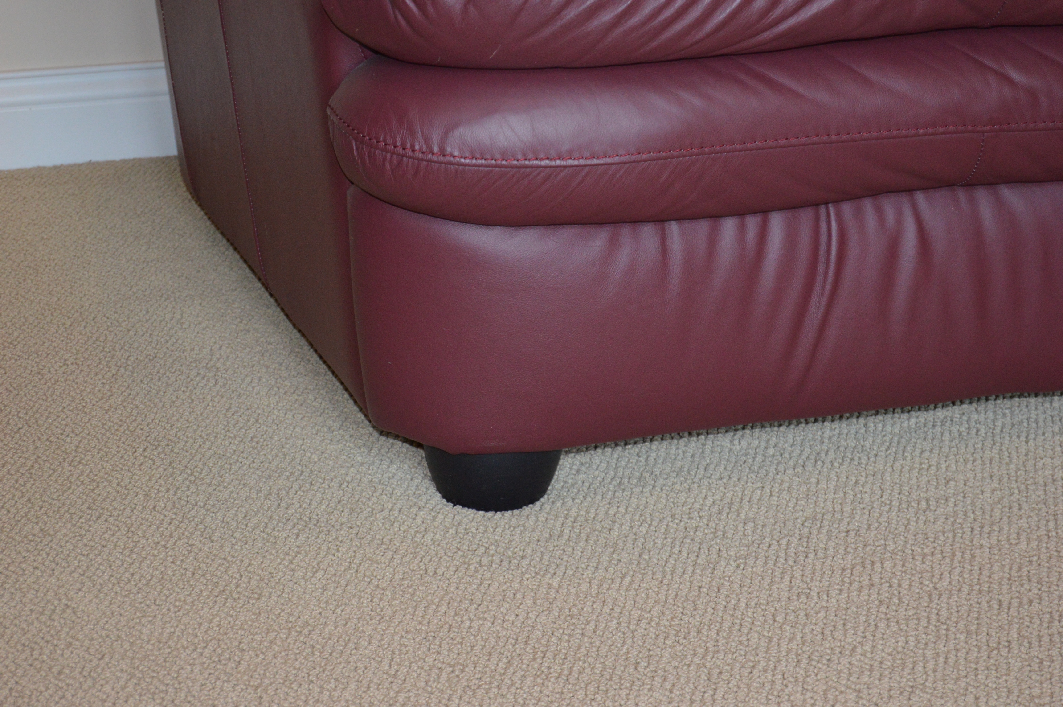 Plush Leather Sofa by Natuzzi