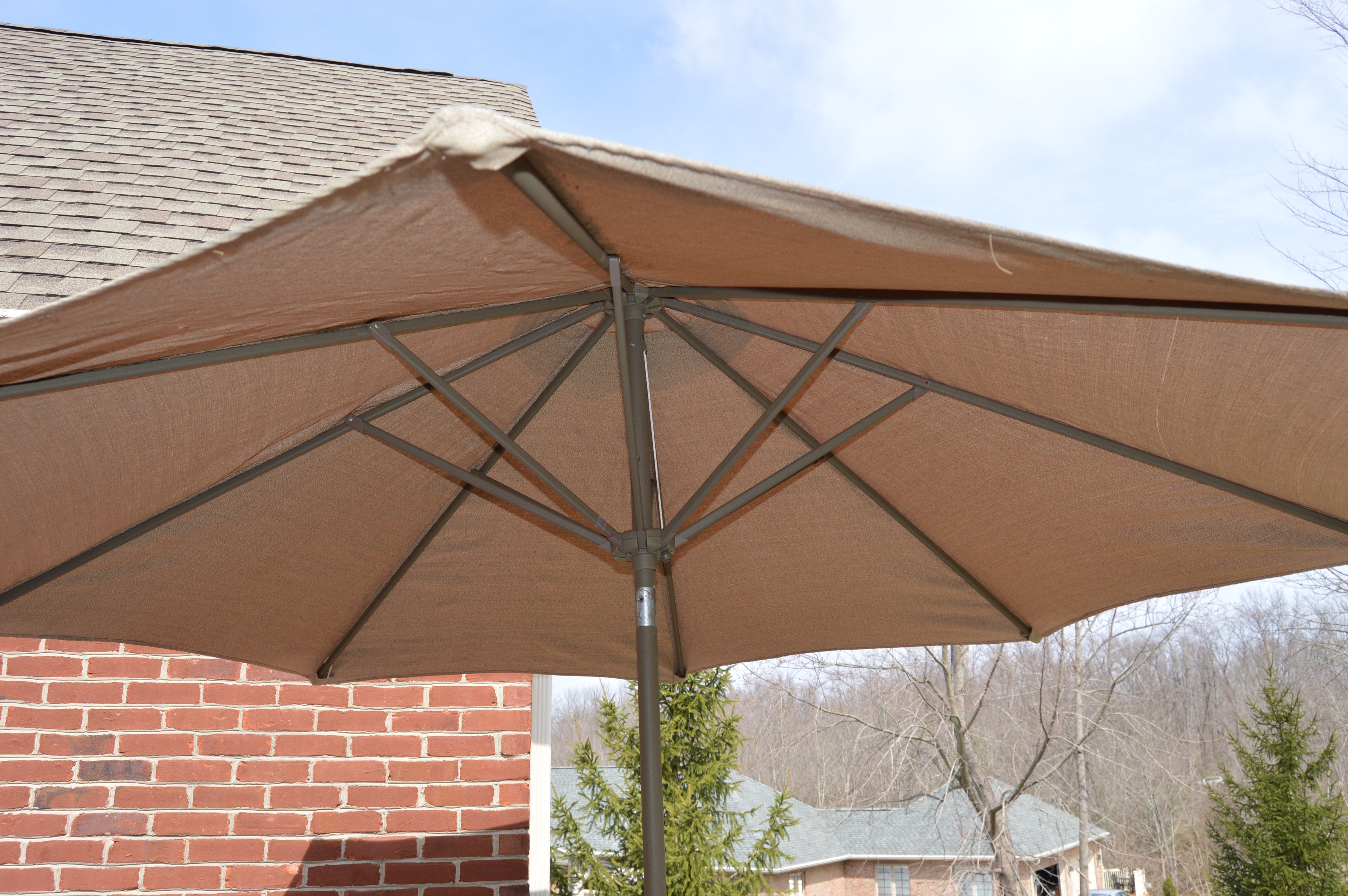 High Top Outdoor Suncoast Table and Chair Set with Umbrella