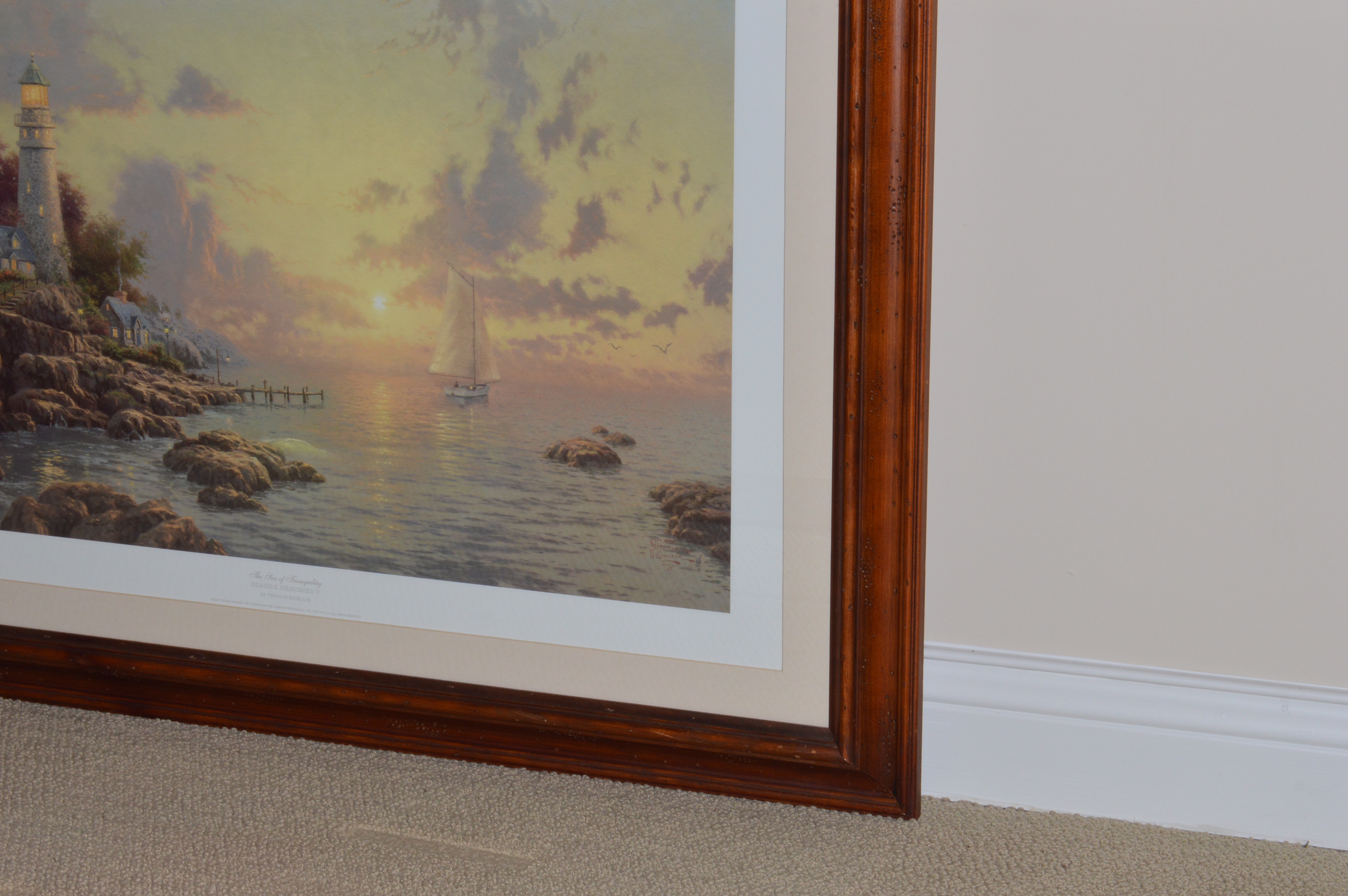 After Thomas Kinkade Offset Lithograph "Sea of Tranquility"