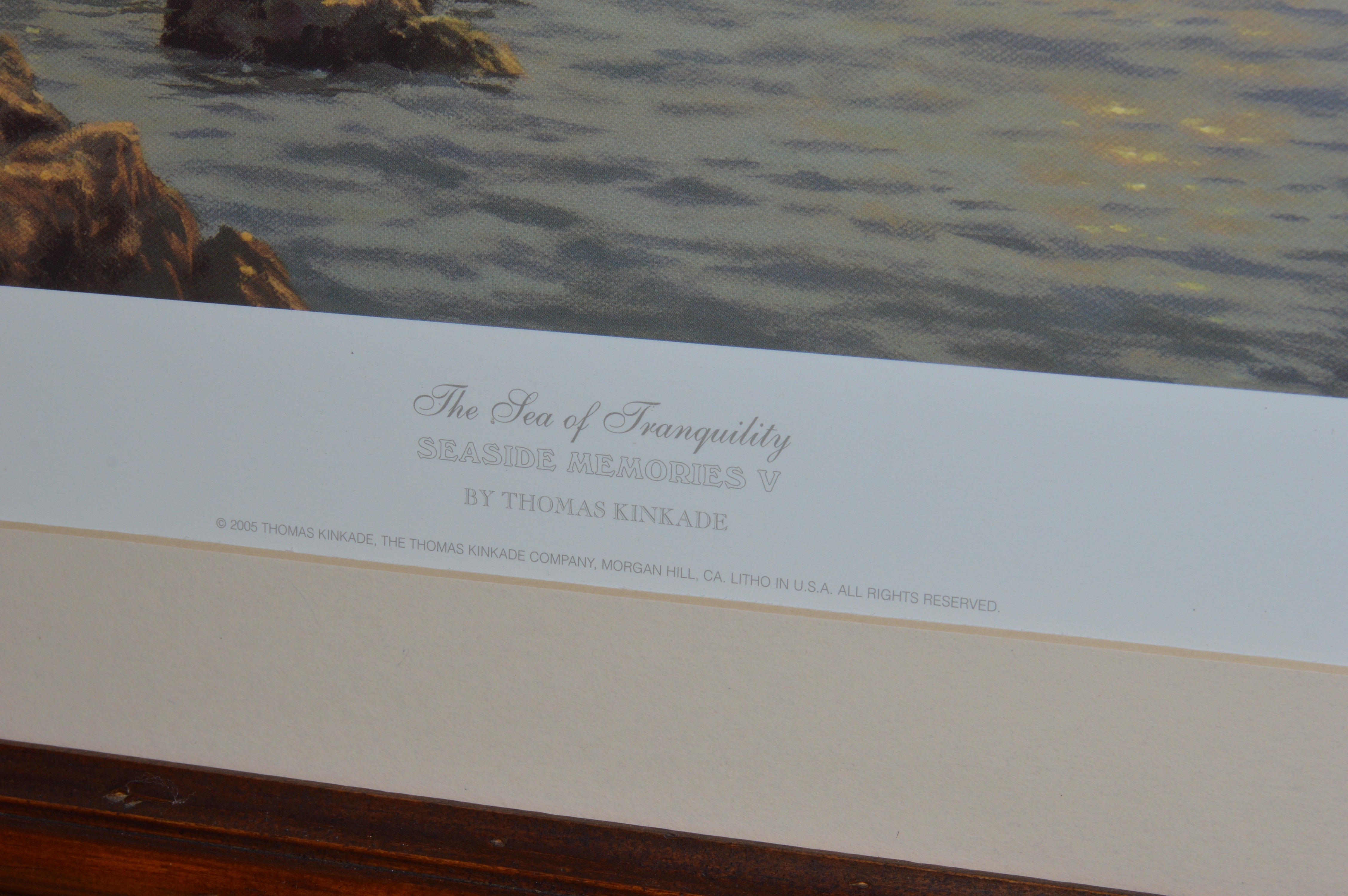 After Thomas Kinkade Offset Lithograph "Sea of Tranquility"