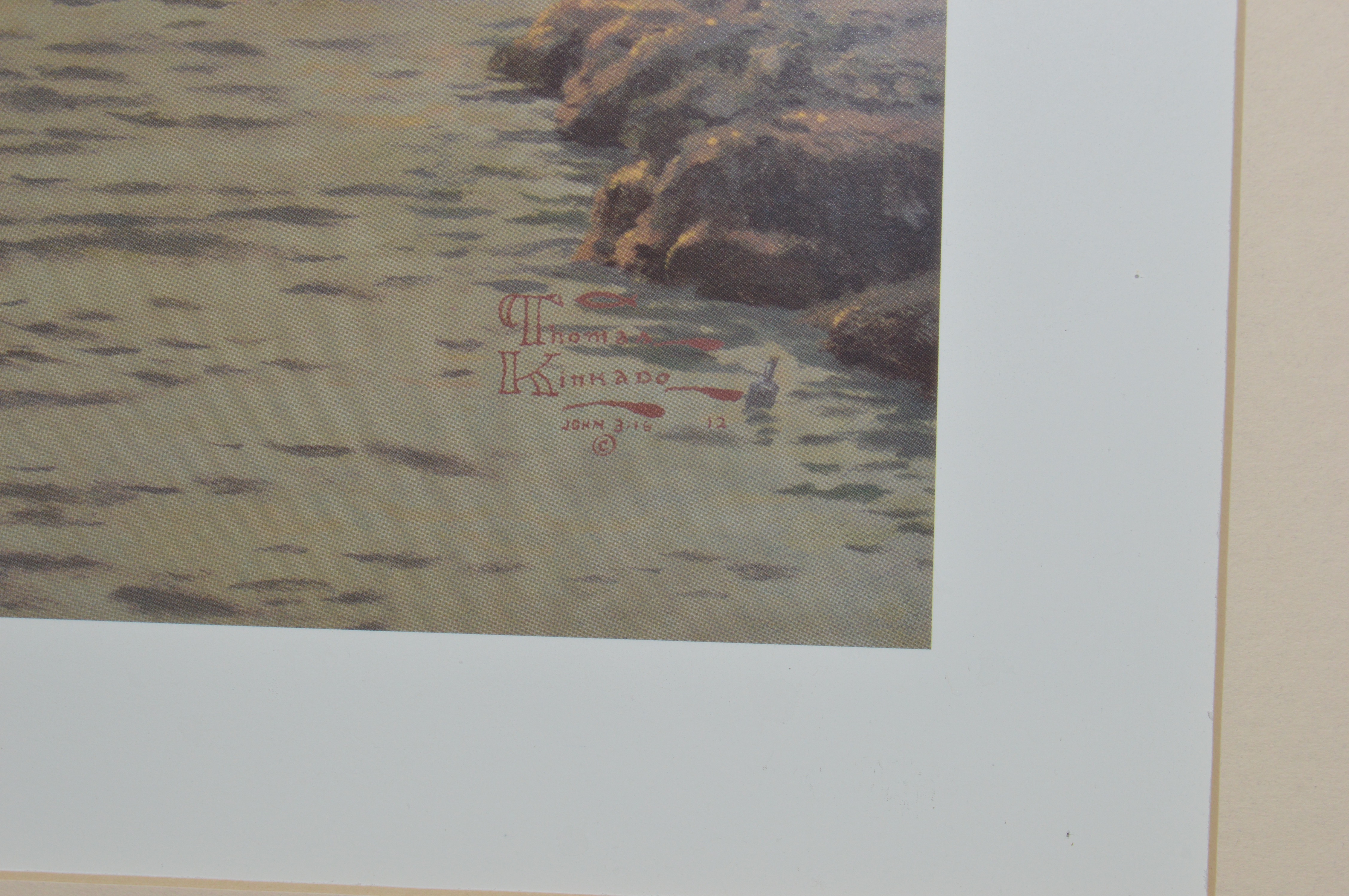 After Thomas Kinkade Offset Lithograph "Sea of Tranquility"