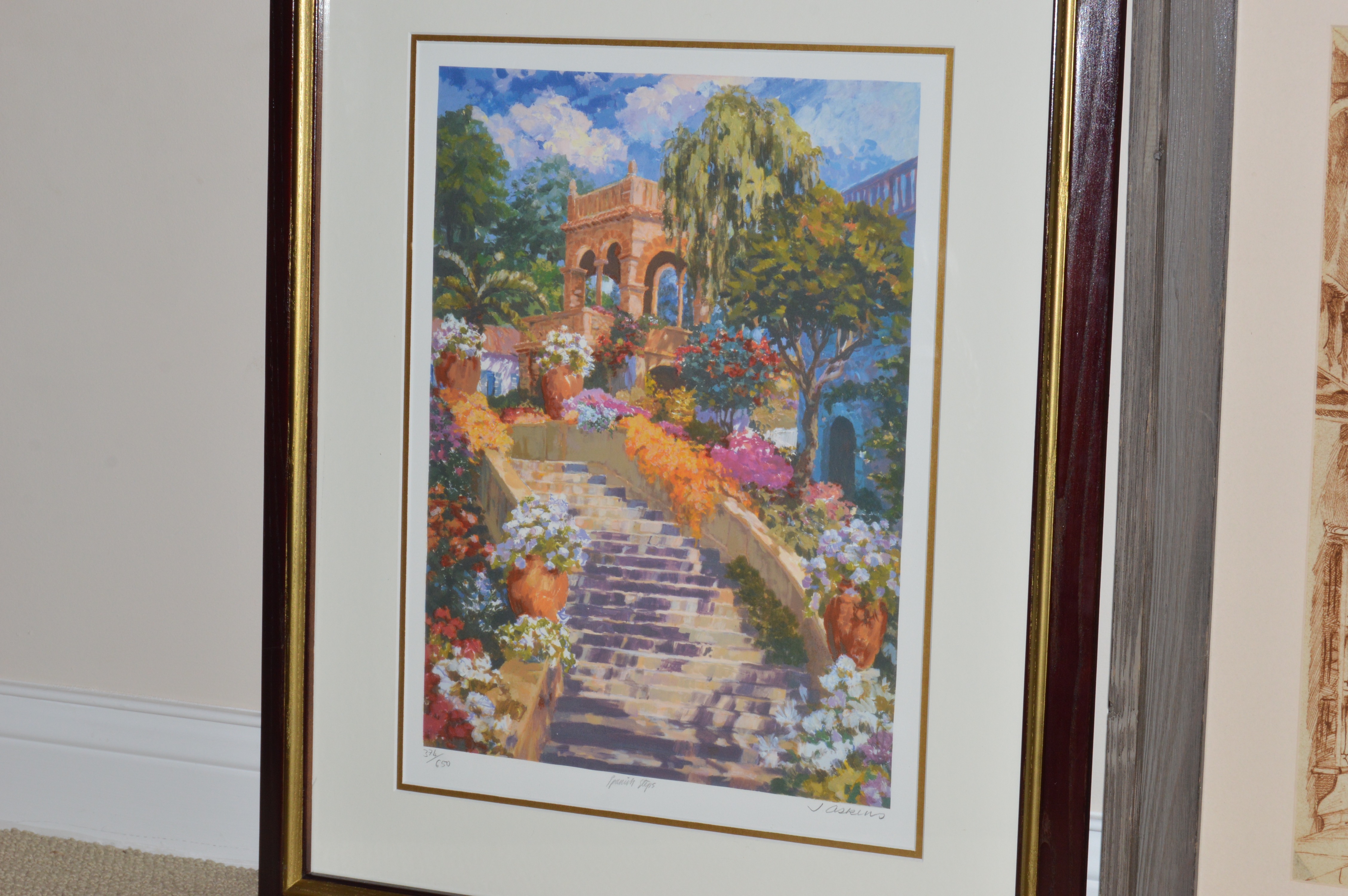 Assortment of Framed Spanish Landscape Artwork