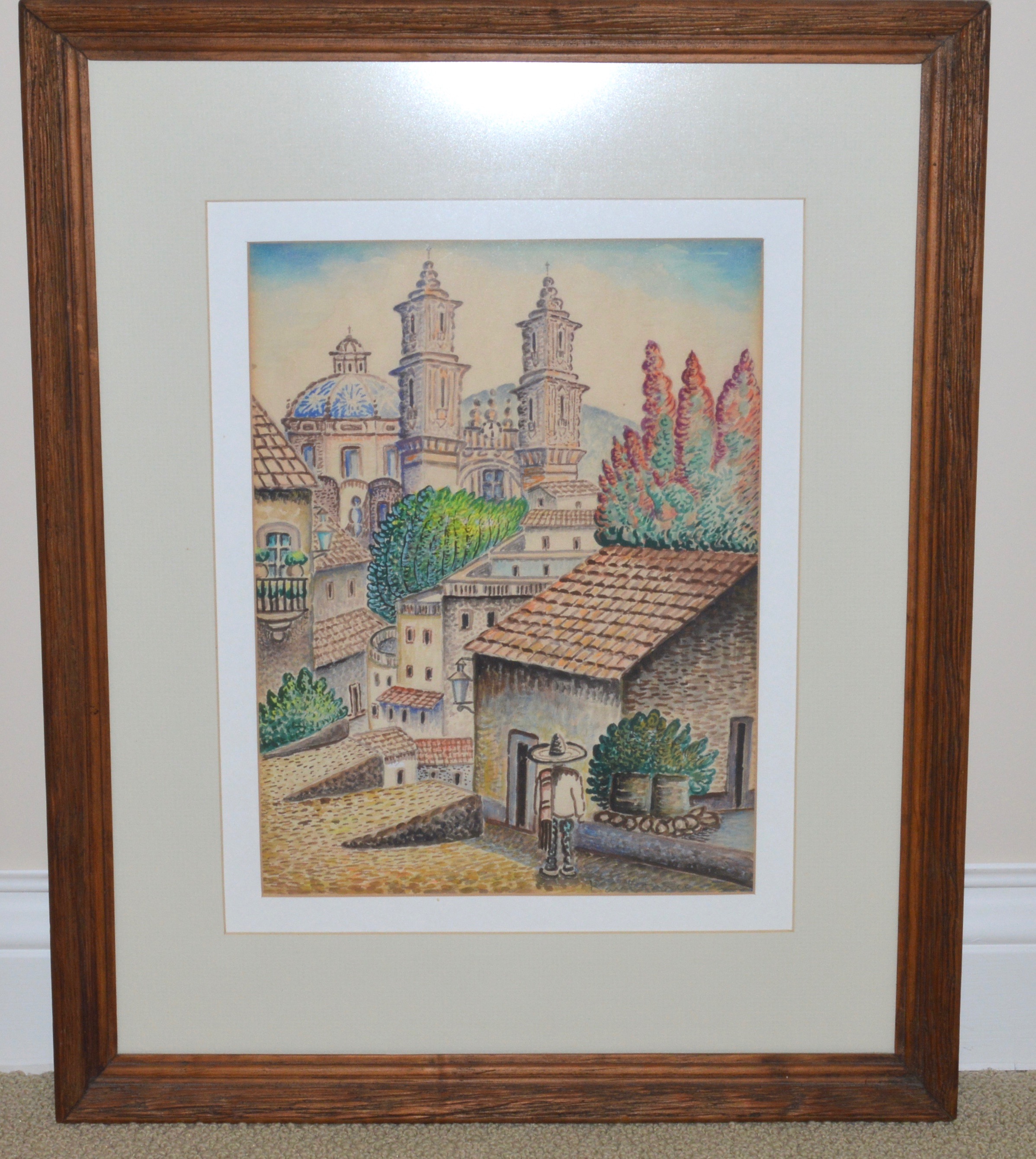 Assortment of Framed Spanish Landscape Artwork