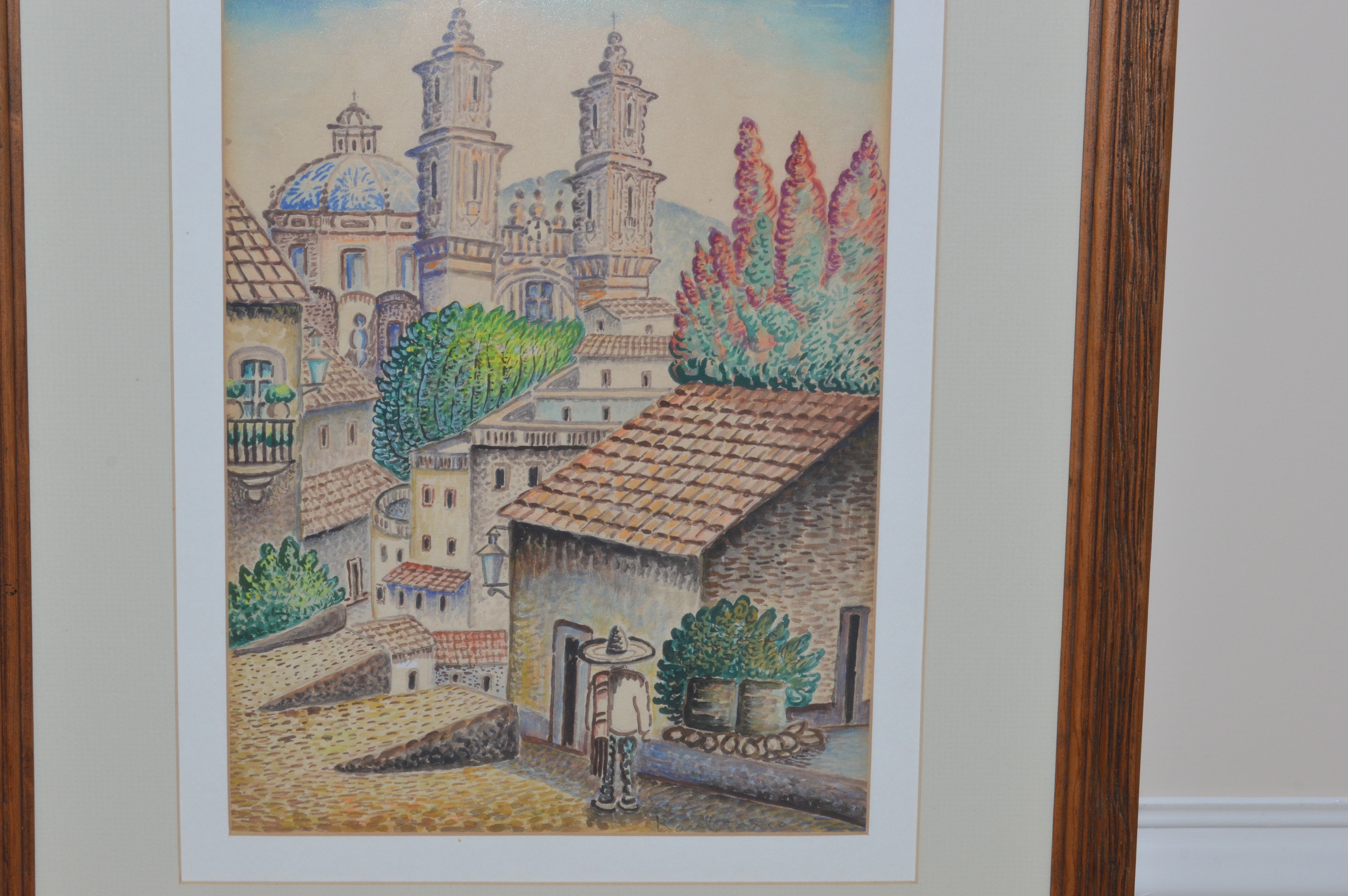 Assortment of Framed Spanish Landscape Artwork