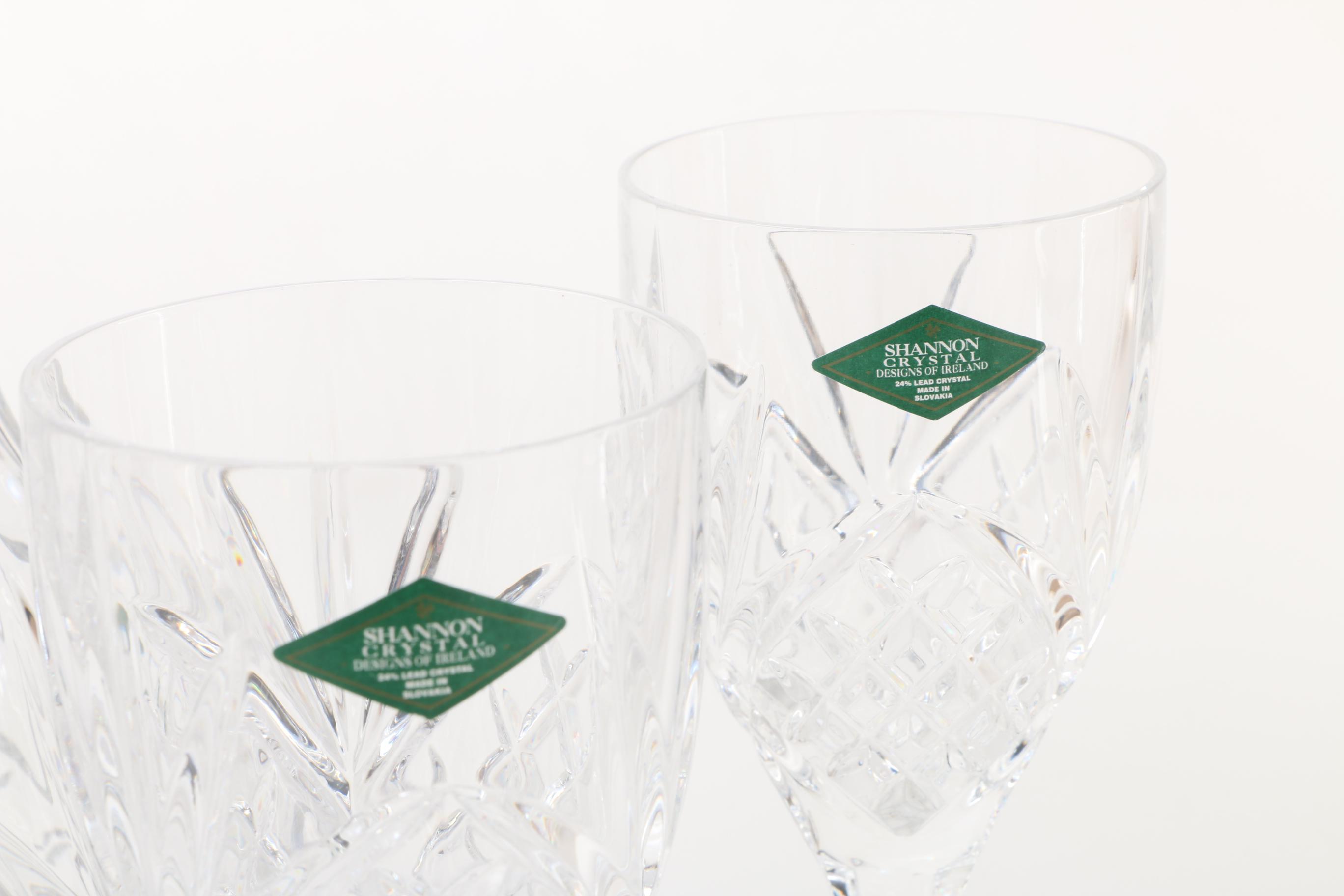 Shannon Crystal "Dublin" Wine Set