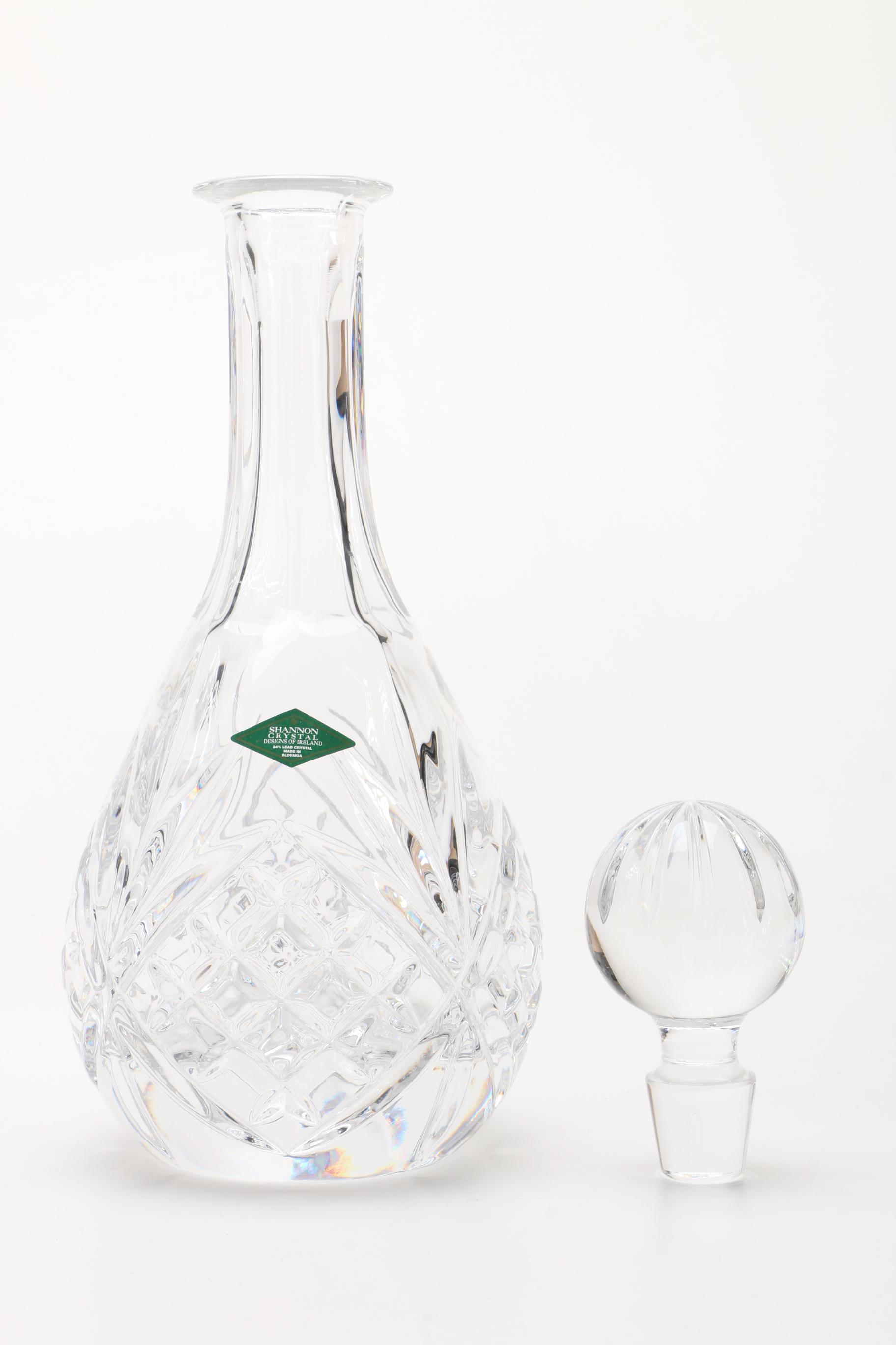 Shannon Crystal "Dublin" Wine Set
