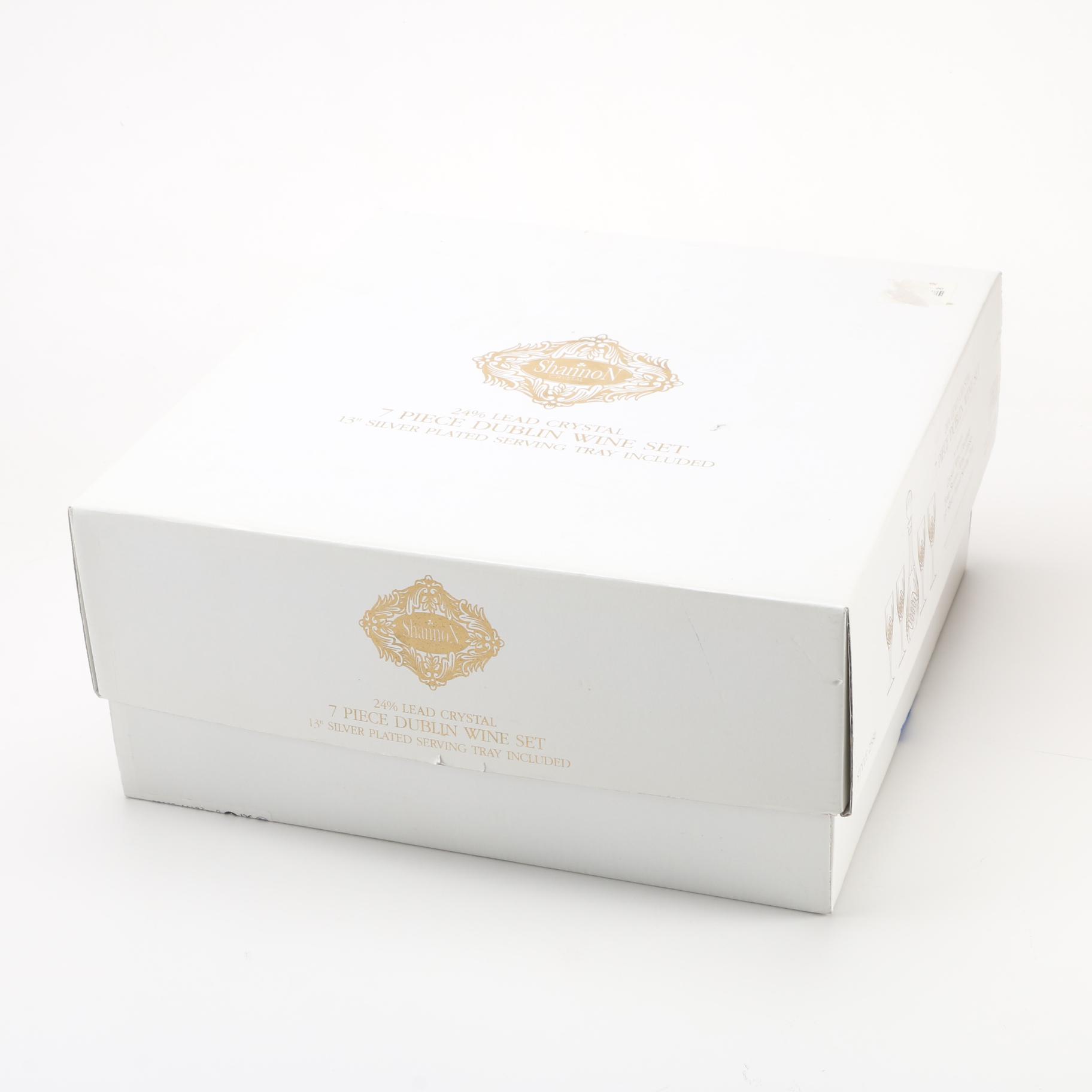 Shannon Crystal "Dublin" Wine Set