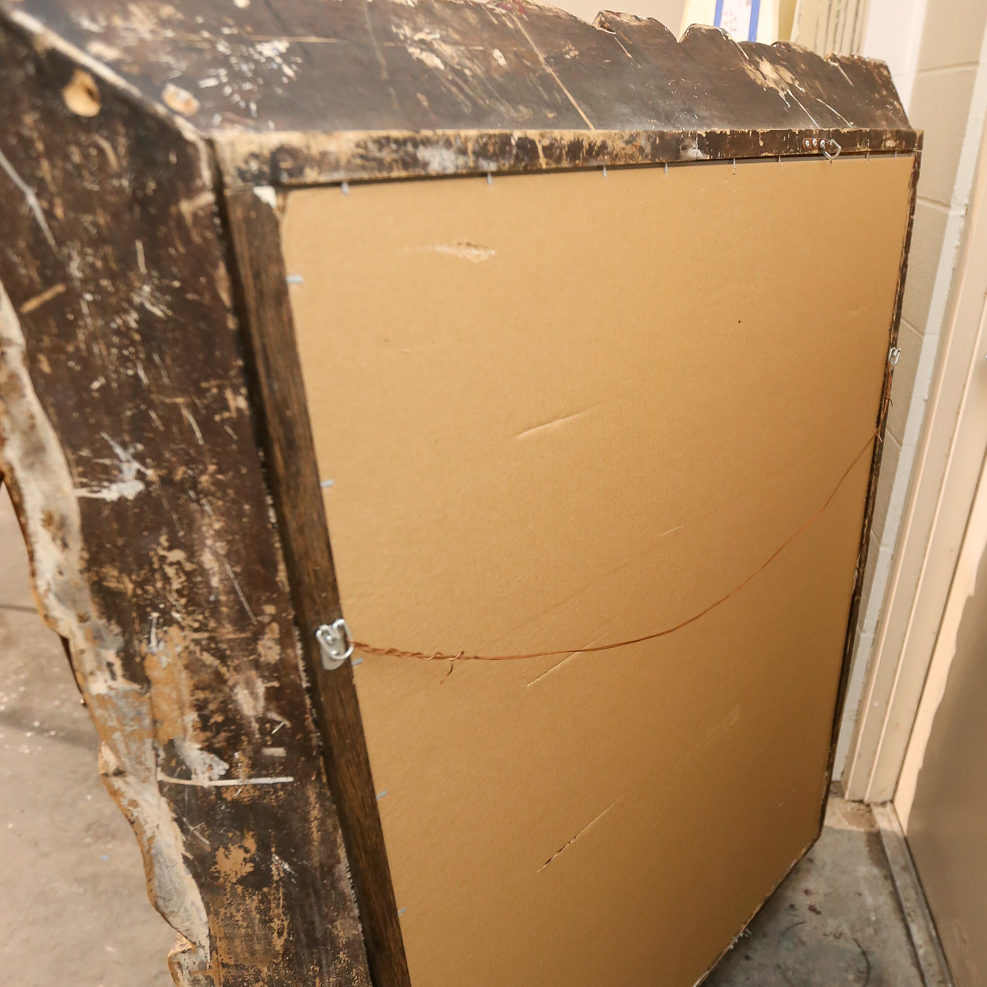 Large Ornate Wooden Wall Mirror