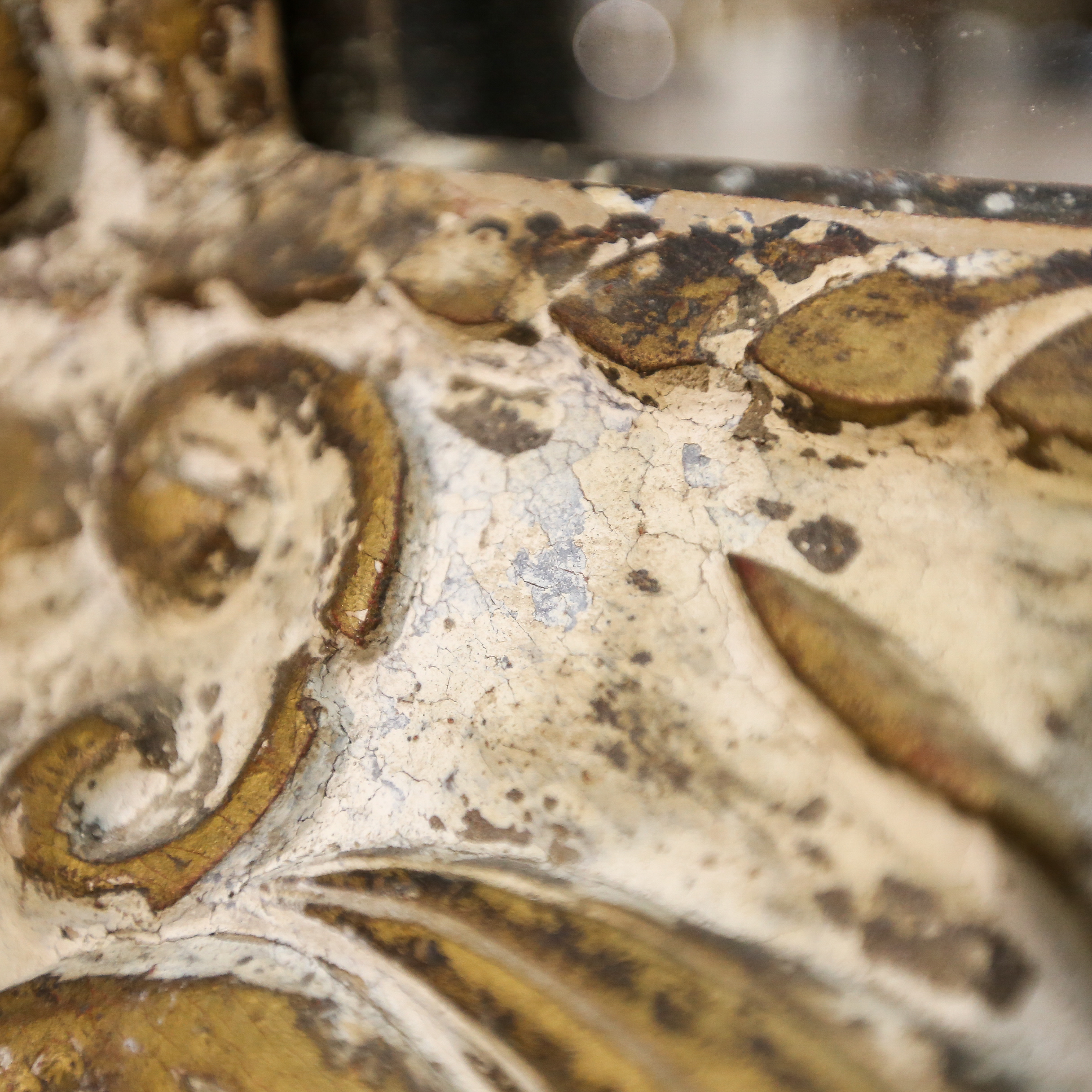 Large Ornate Wooden Wall Mirror