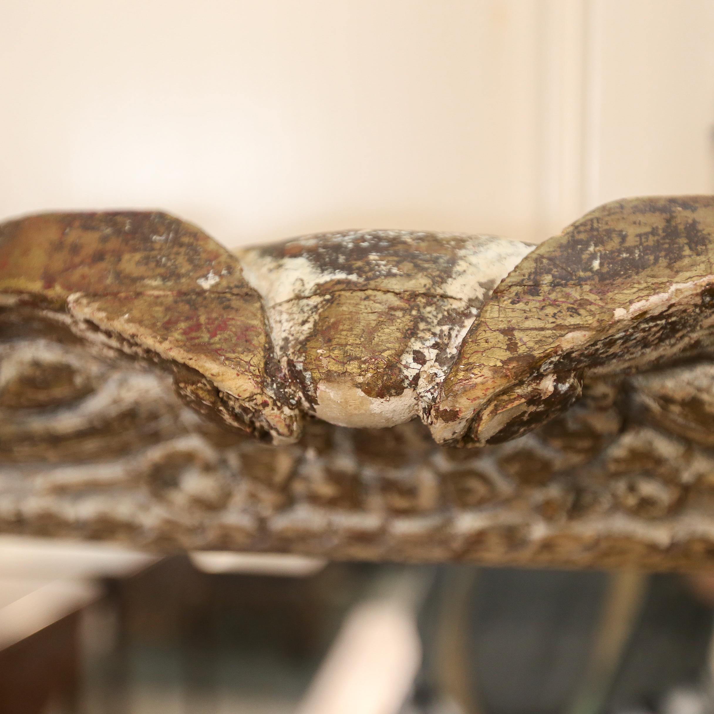 Large Ornate Wooden Wall Mirror