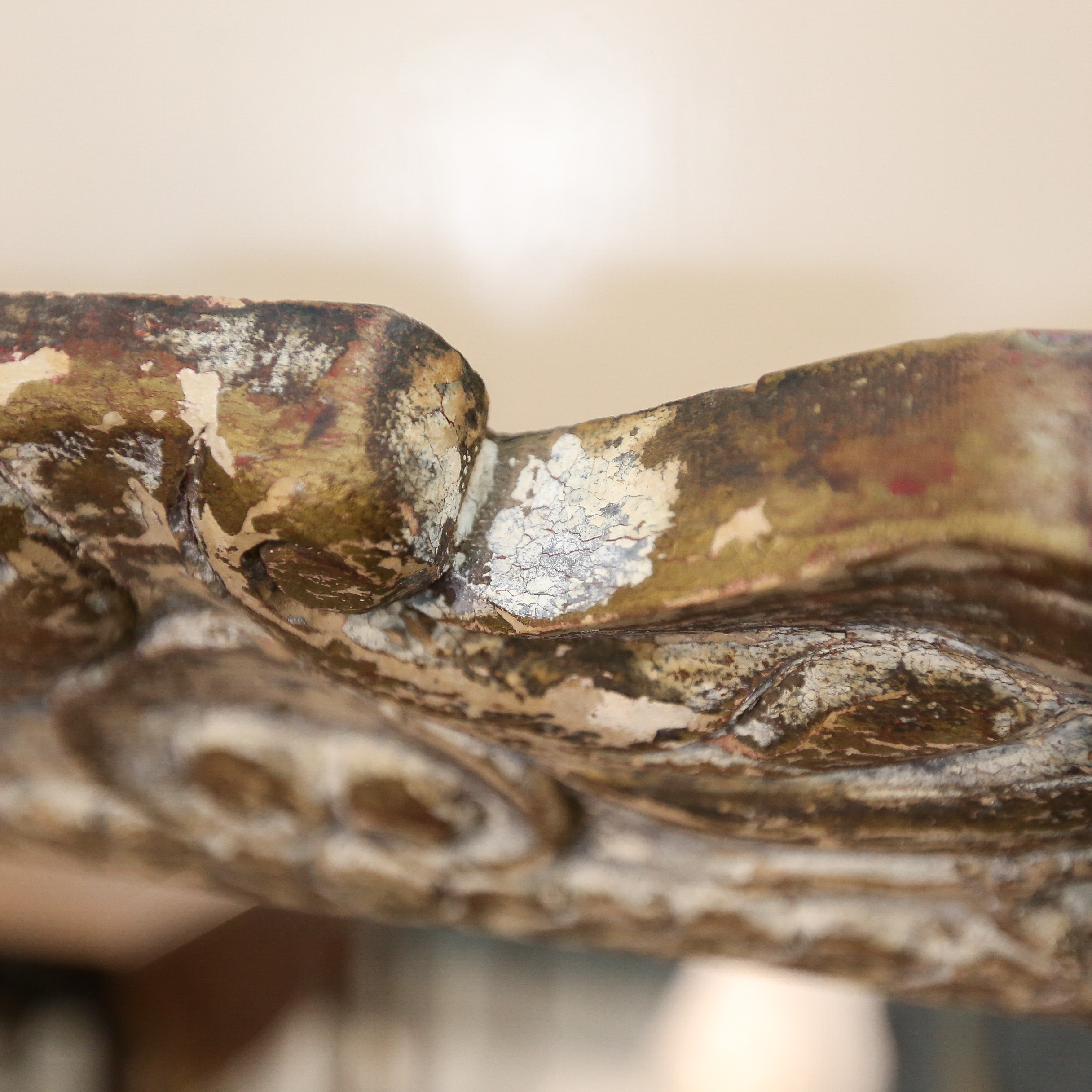 Large Ornate Wooden Wall Mirror