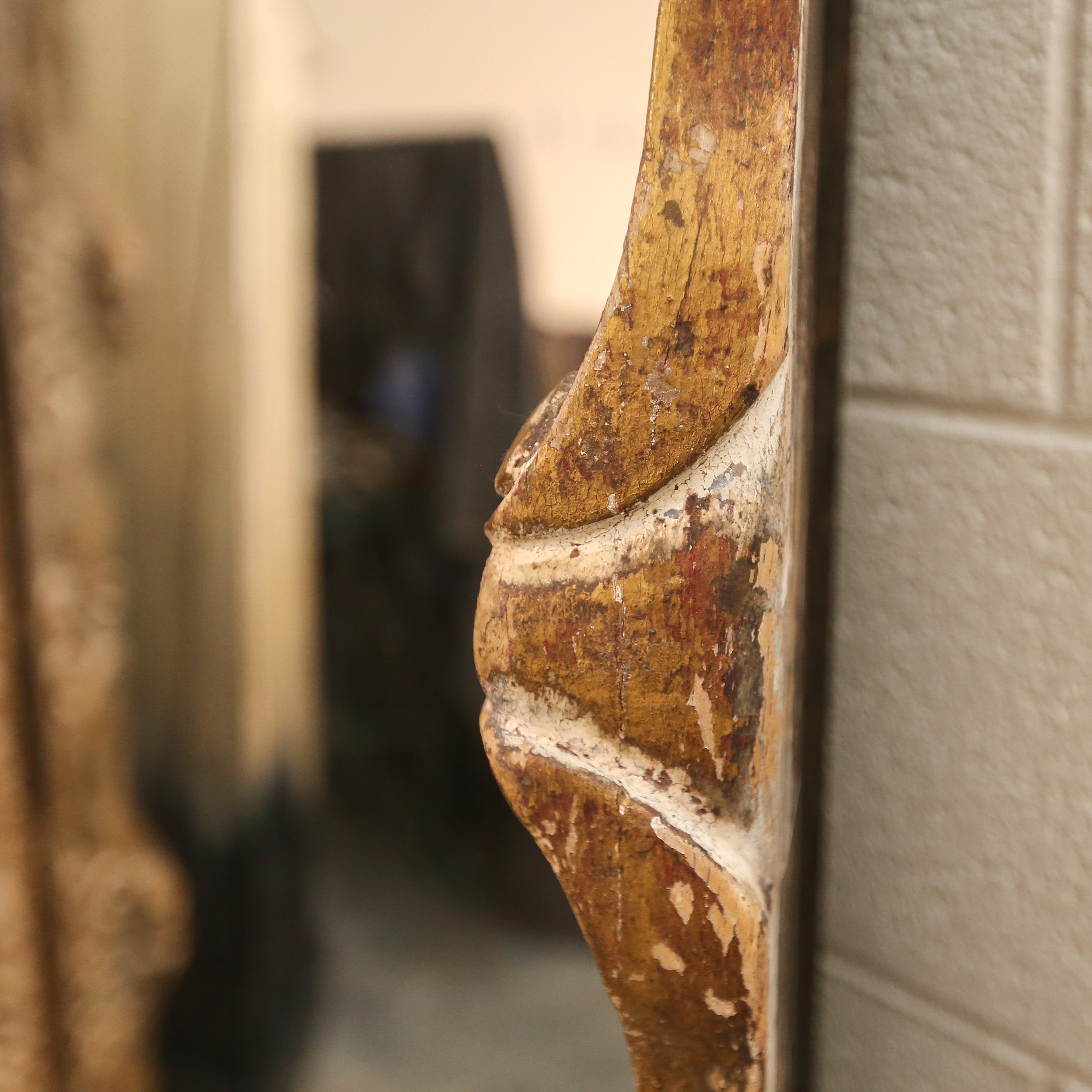 Large Ornate Wooden Wall Mirror