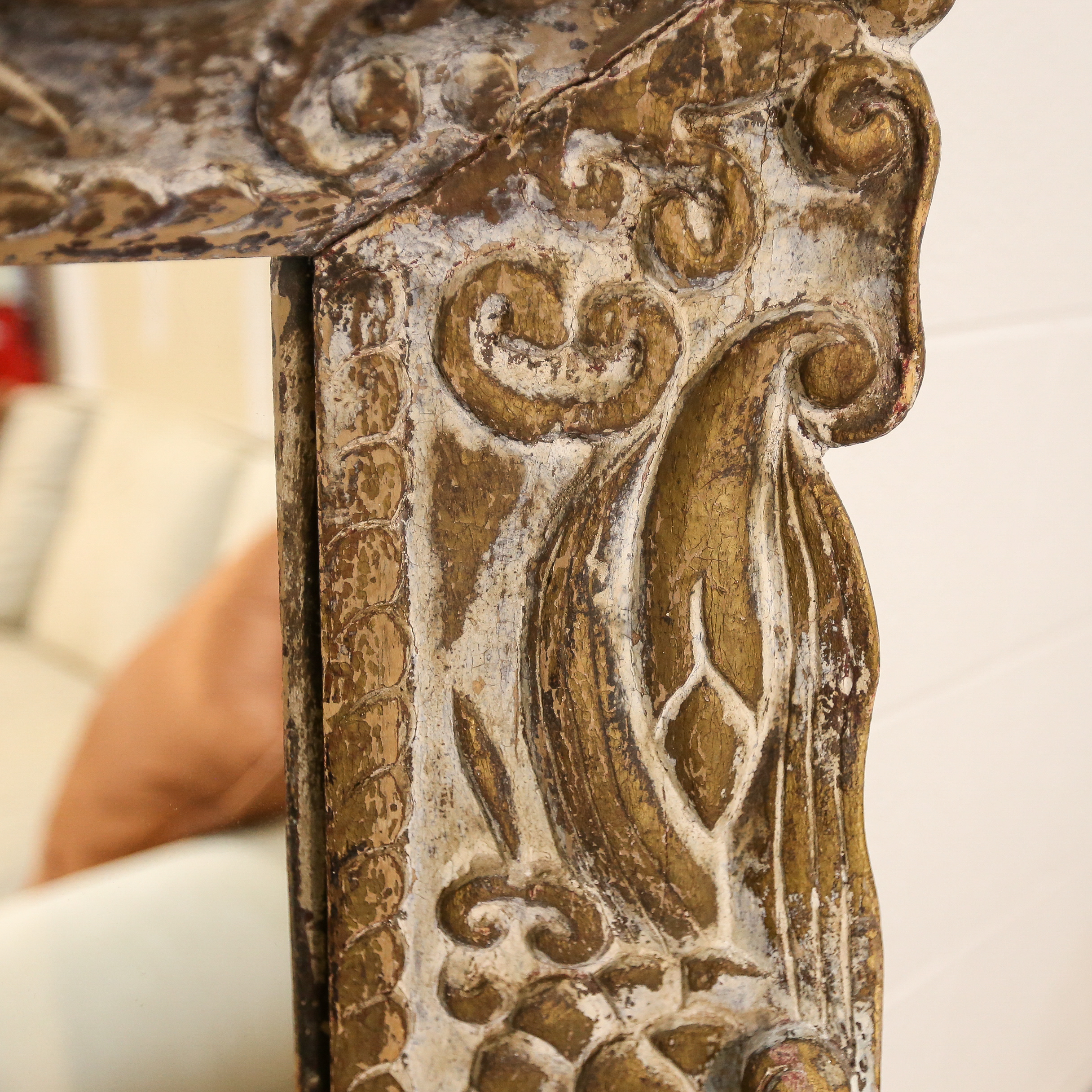 Large Ornate Wooden Wall Mirror