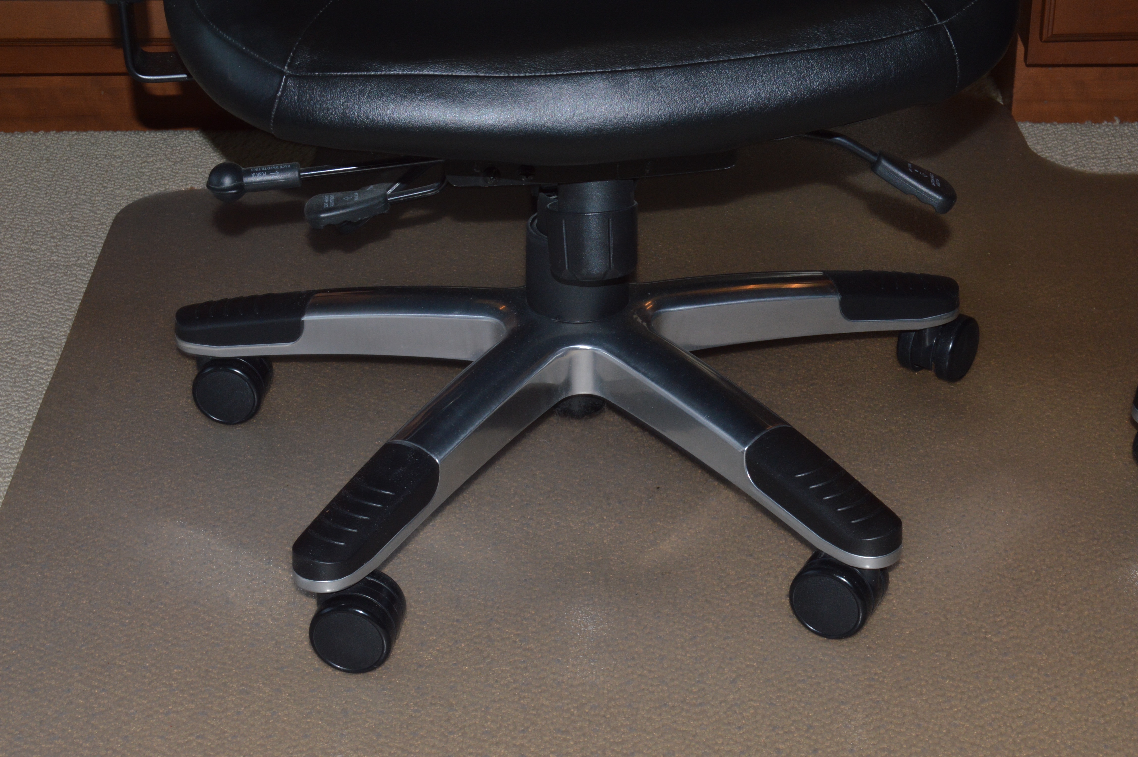 Pair of Adjustable Black Executive Office Chairs