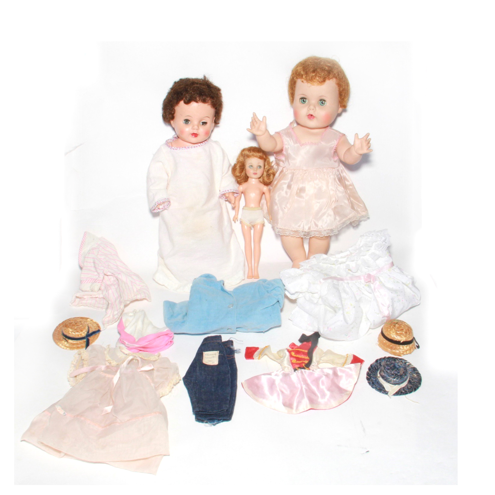 Vintage Baby Dolls and Clothing Accessories