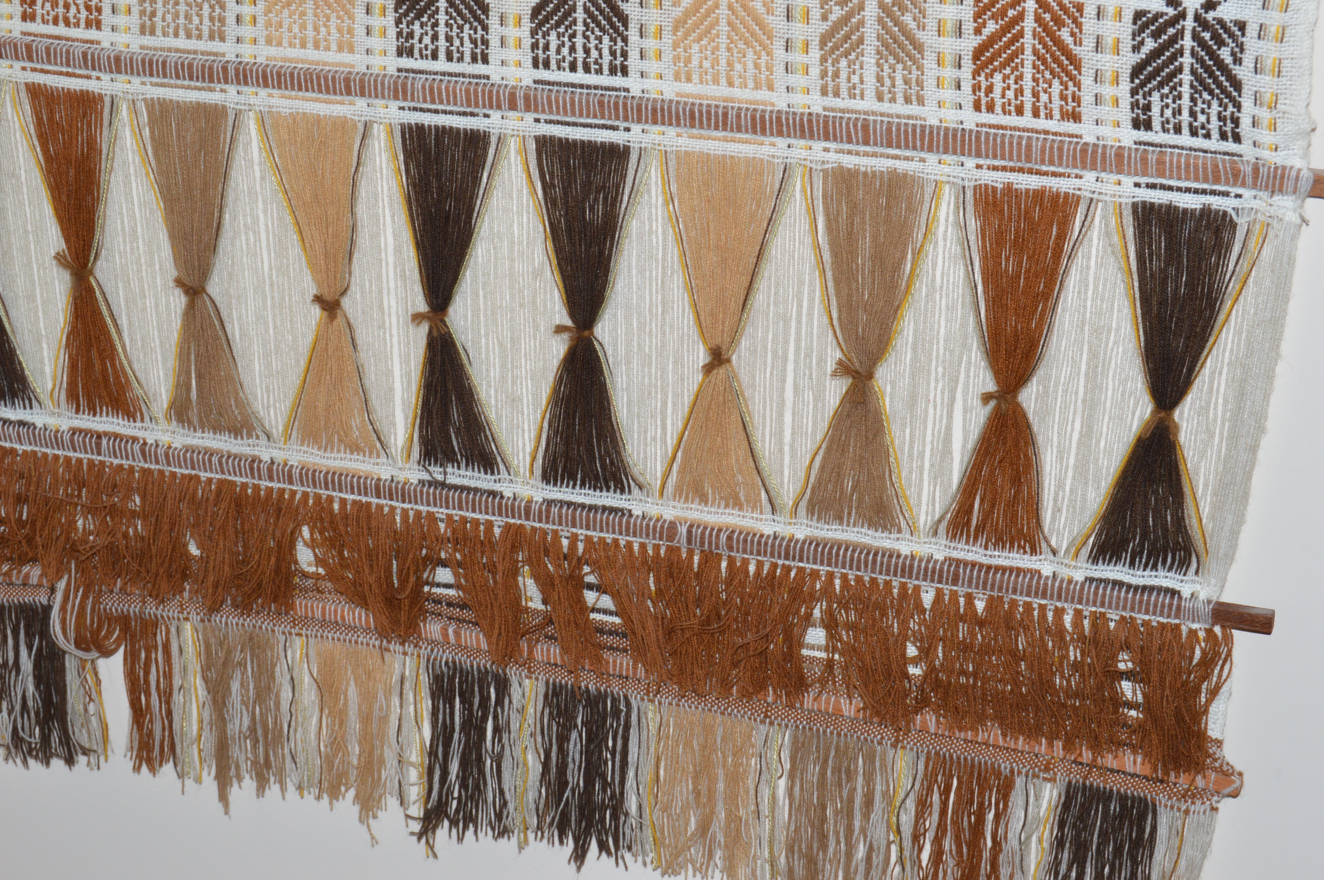 Woven Wall Decor and Side Chair with Cane Seating