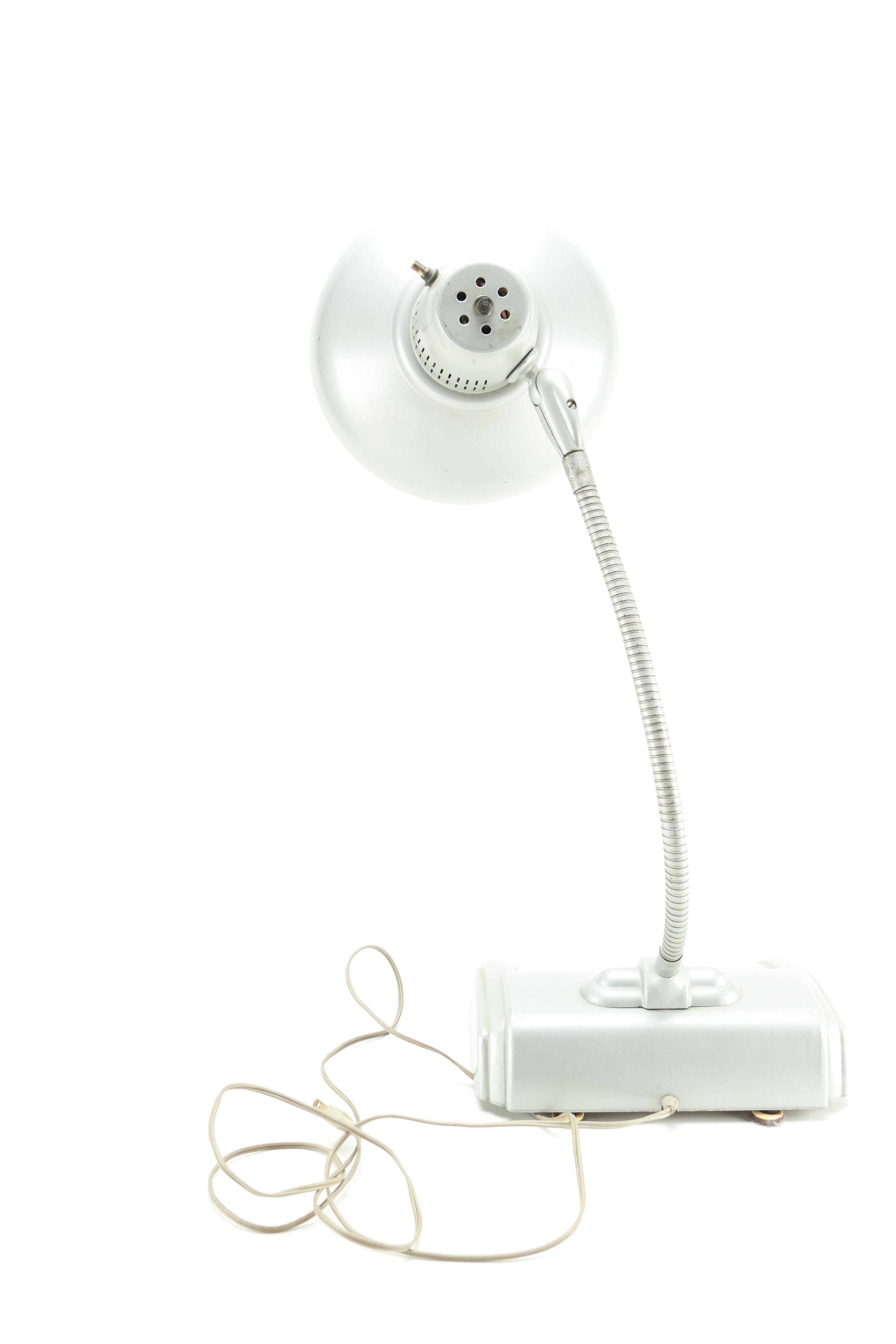 Industrial Metal Gooseneck Desk Lamp