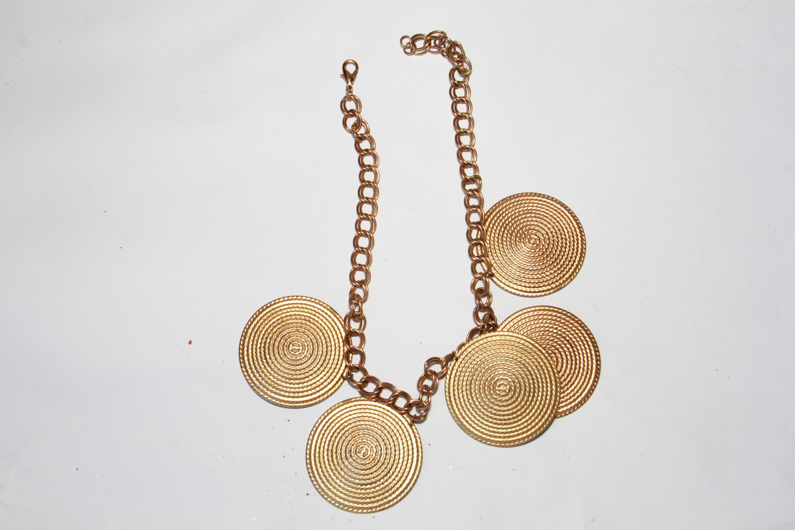 Gold Tone and Black Statement Jewelry