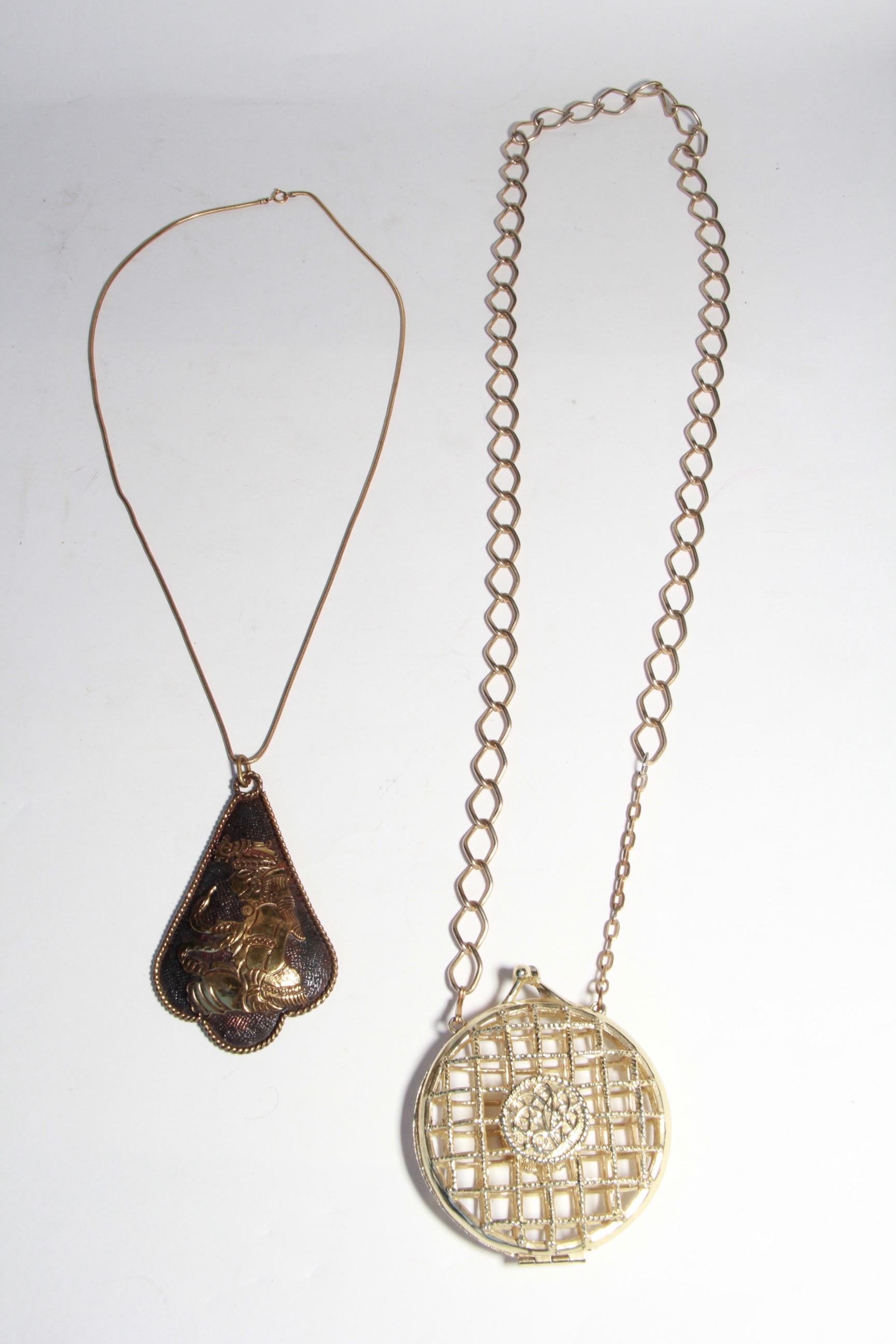 Gold Tone and Black Statement Jewelry