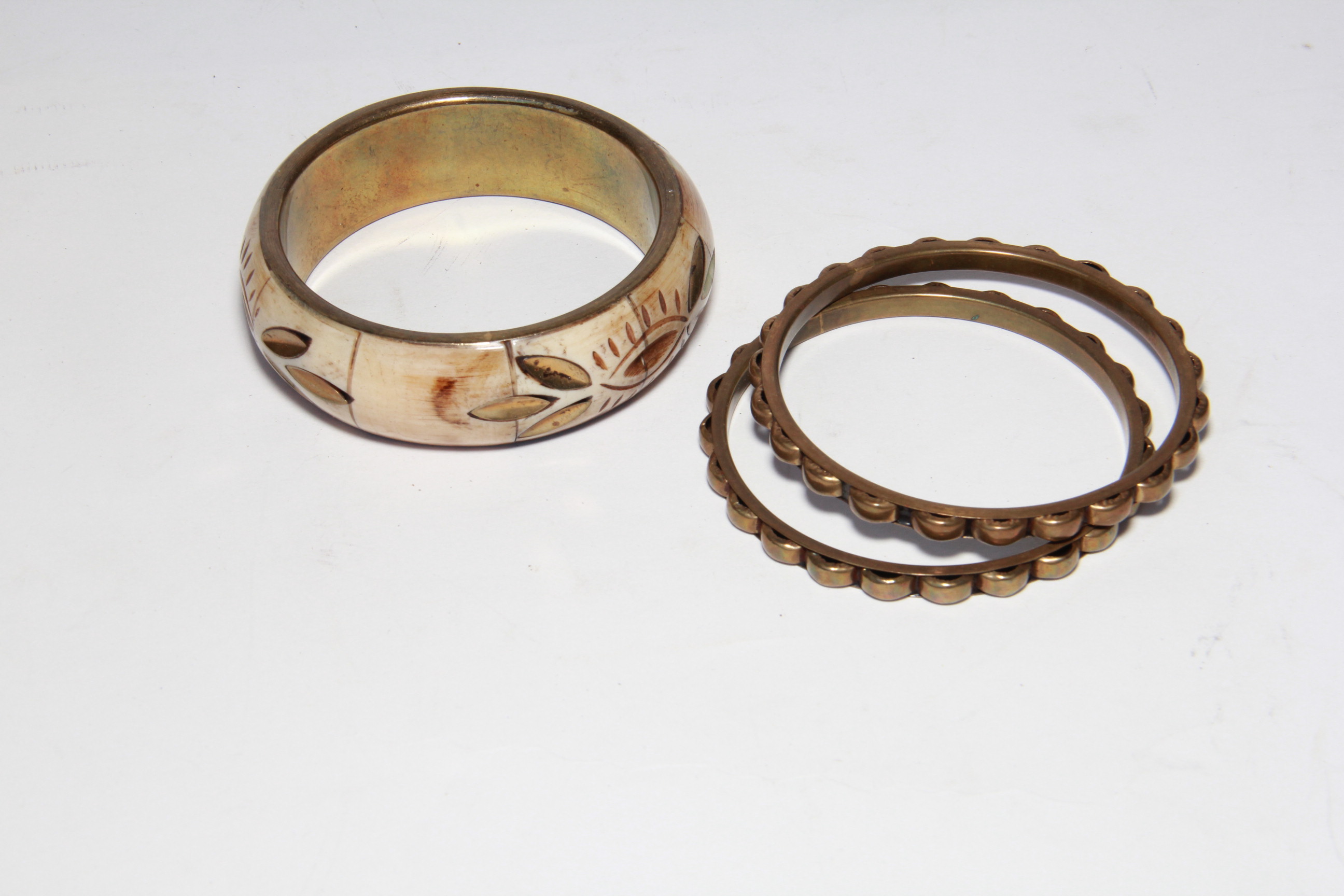 Brass Necklace, Bangles, Cuffs, and Pendants