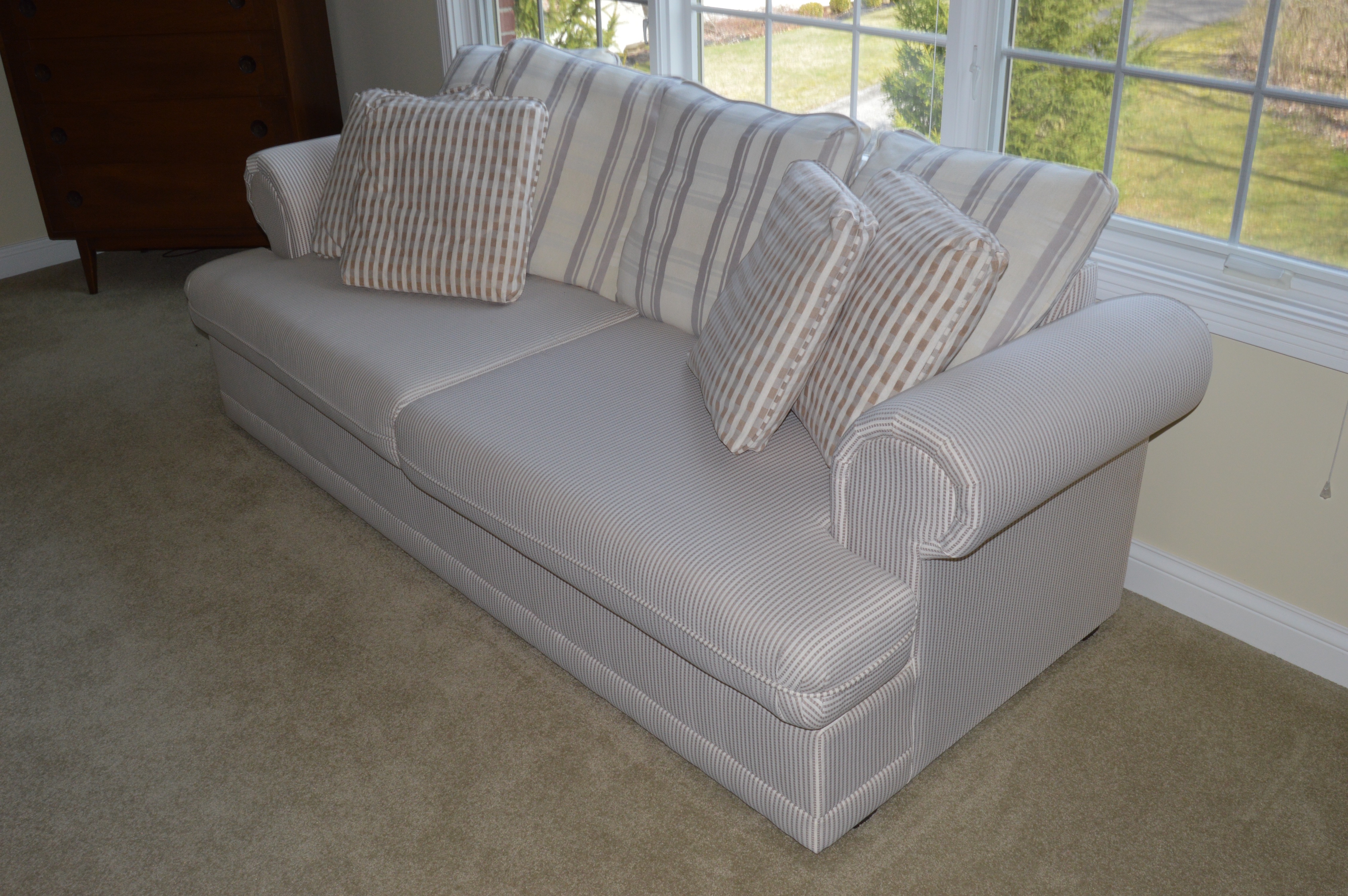 Plush Fabric Sofa by Barclay Furniture Co.