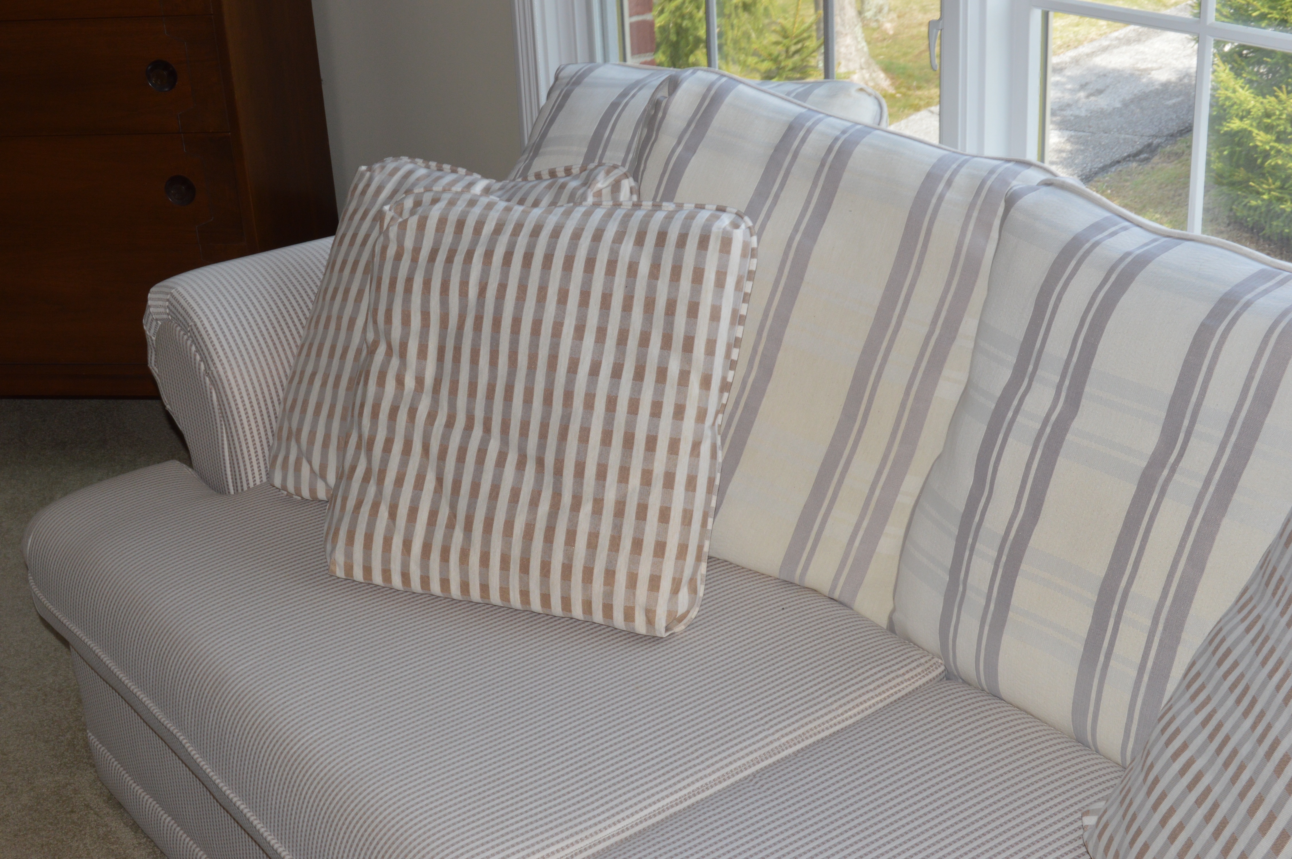 Plush Fabric Sofa by Barclay Furniture Co.