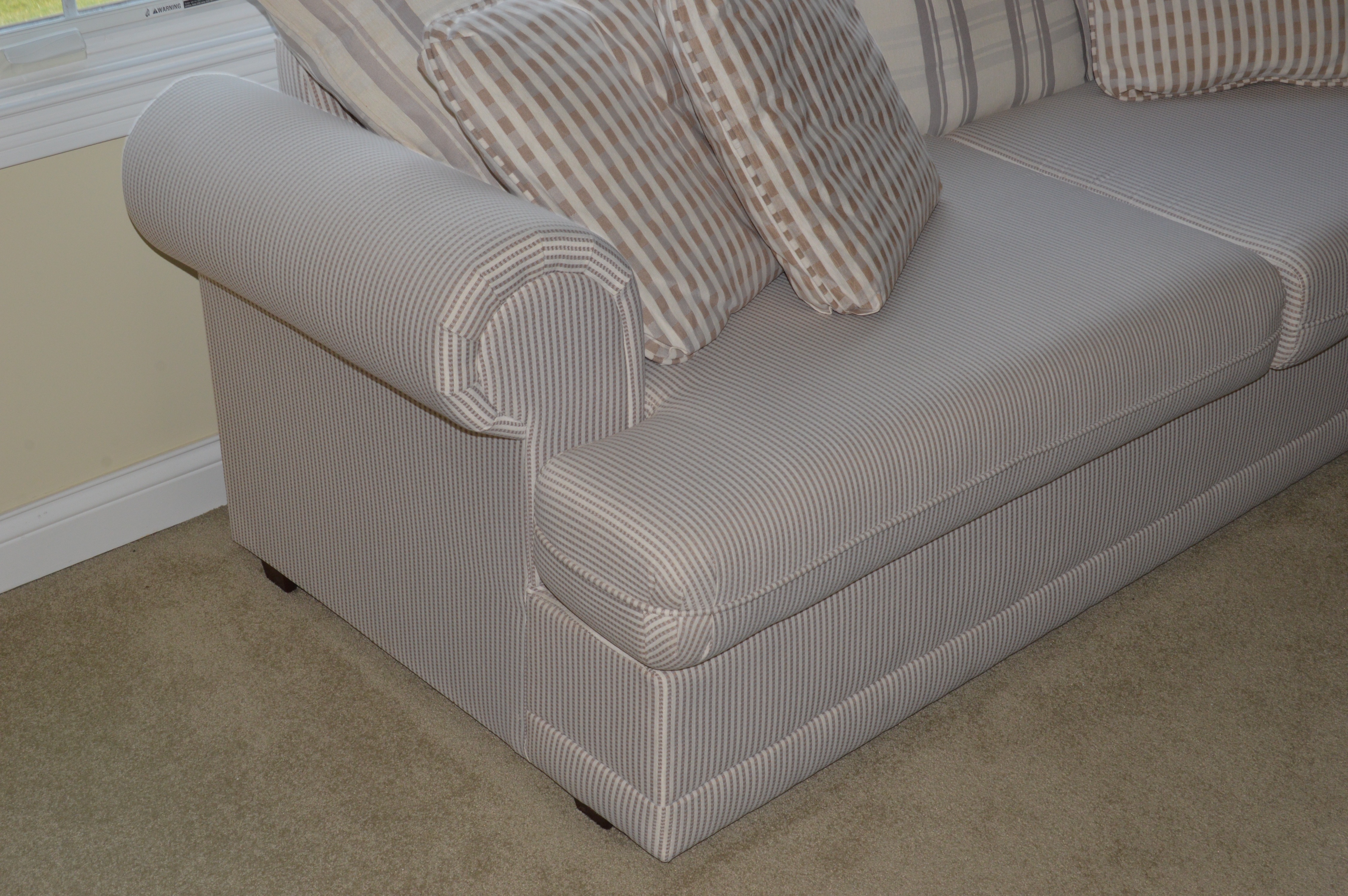 Plush Fabric Sofa by Barclay Furniture Co.