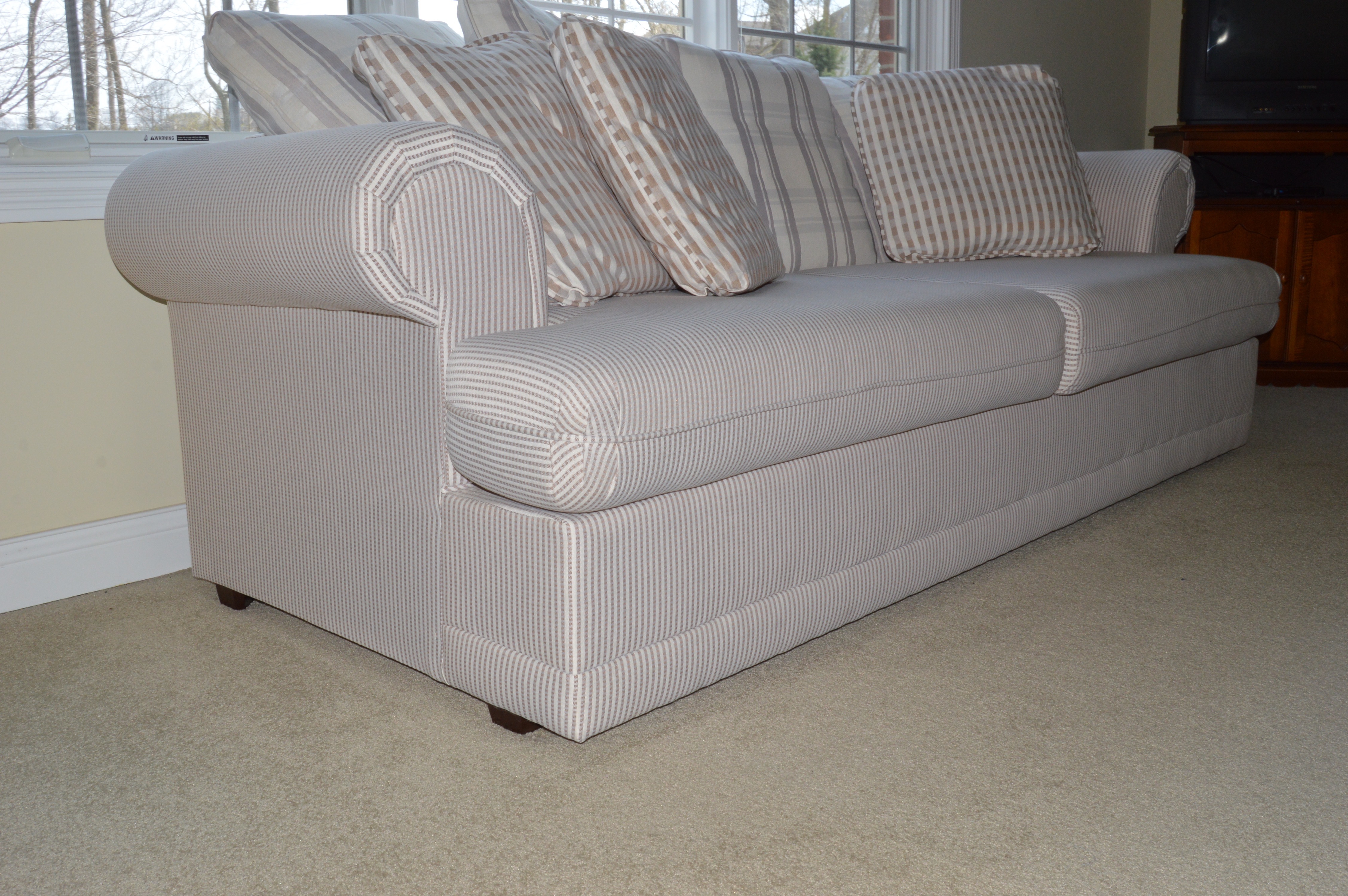 Plush Fabric Sofa by Barclay Furniture Co.