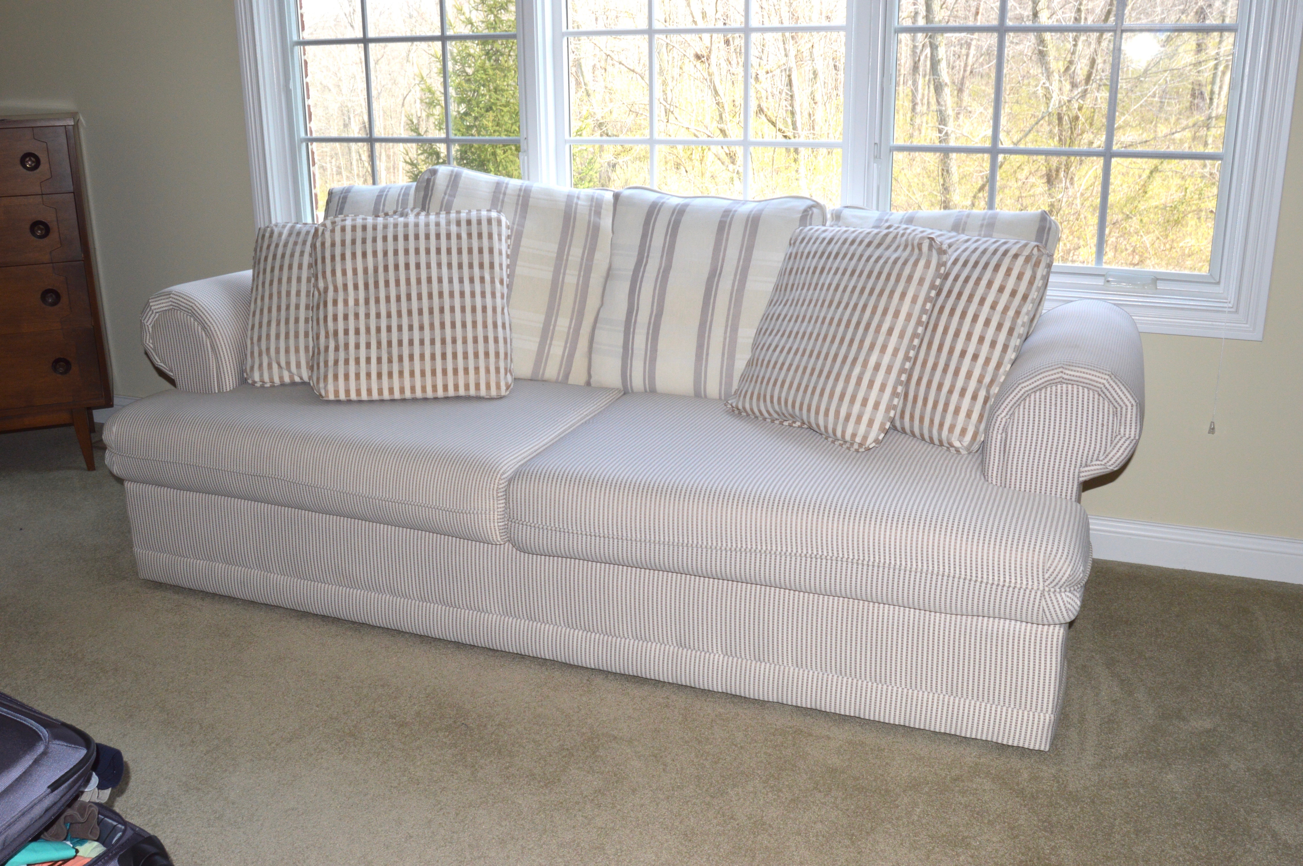 Plush Fabric Sofa by Barclay Furniture Co.