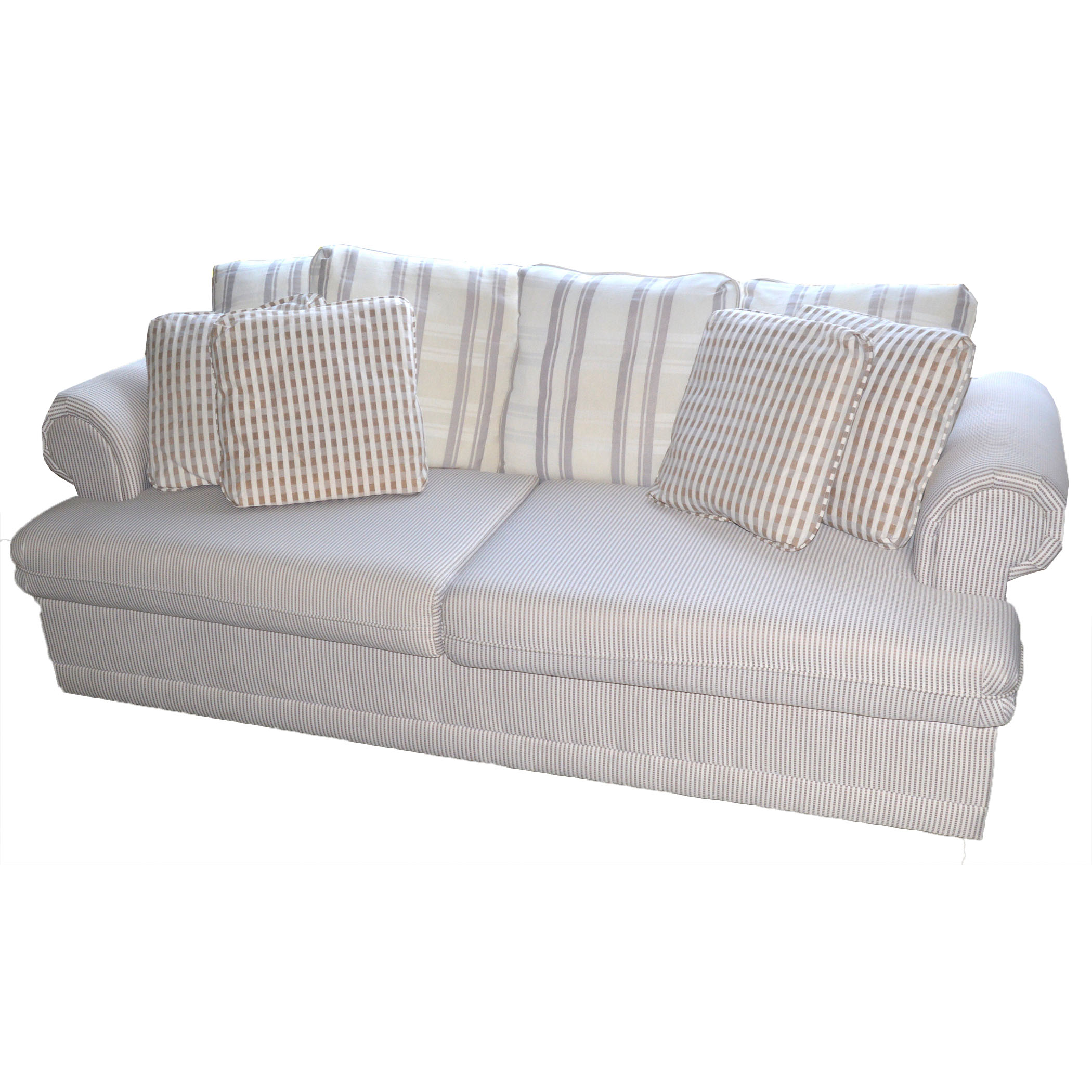Plush Fabric Sofa by Barclay Furniture Co.