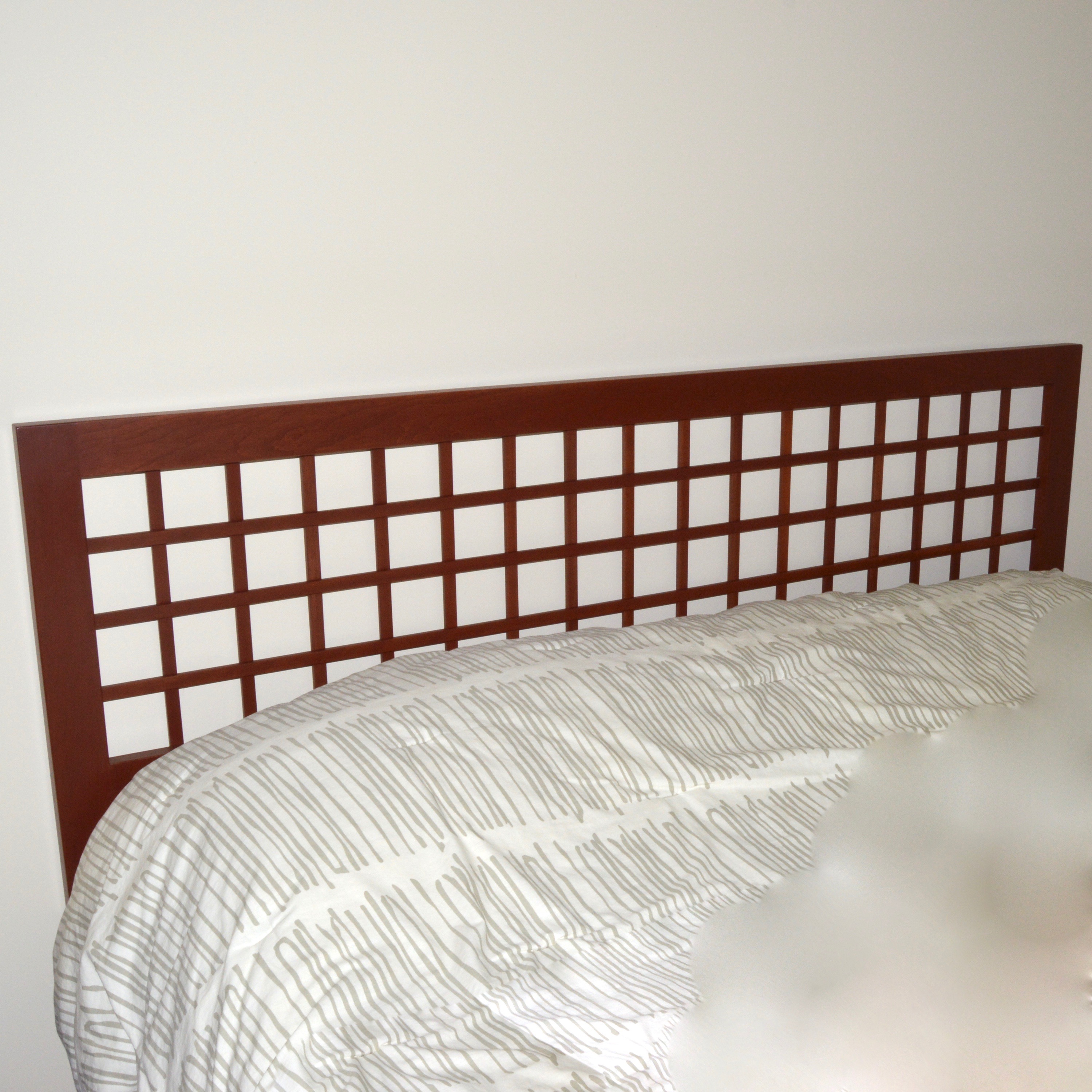 Lattice Wood King Size Headboard