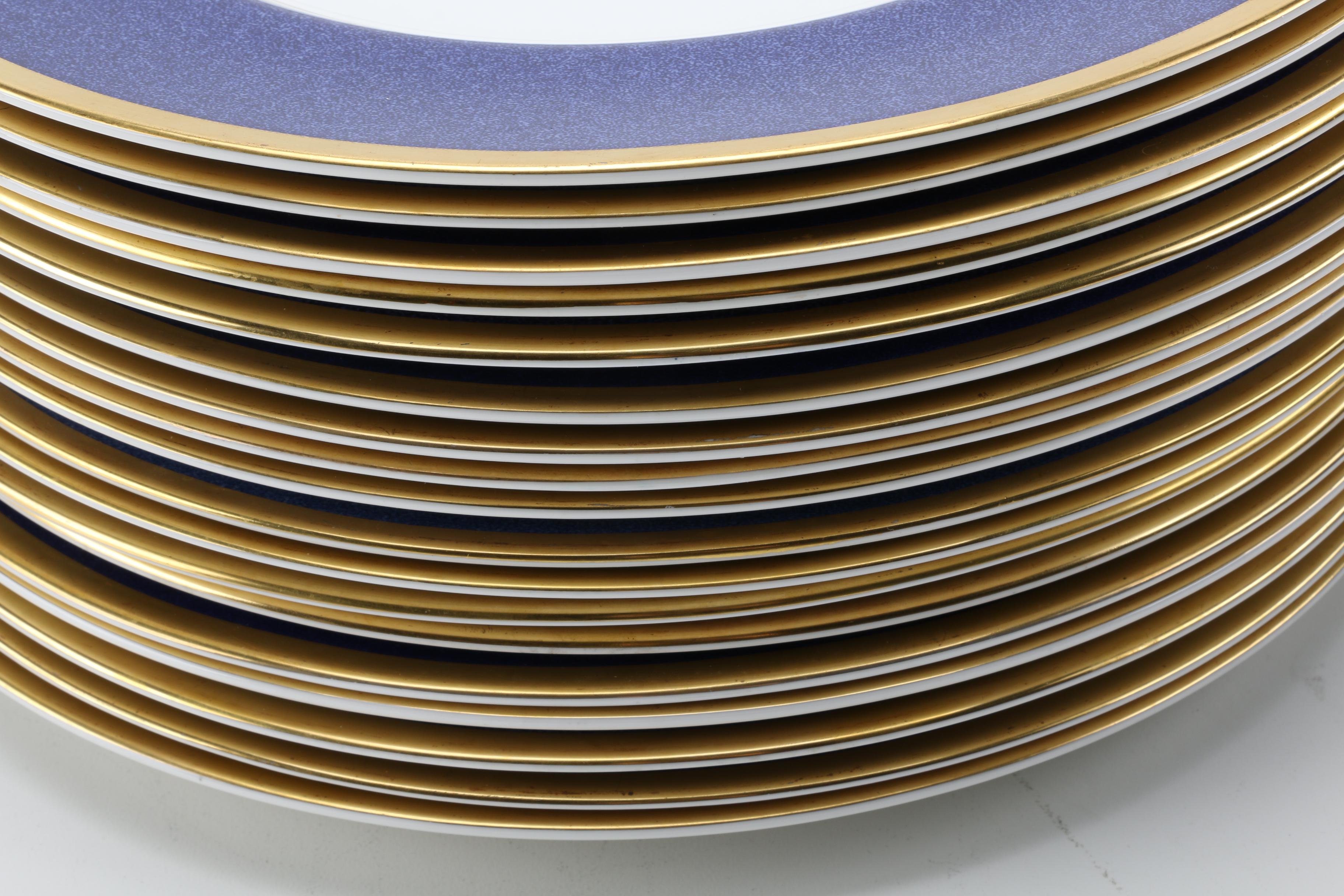 Coalport "Athlone Blue" Bone China Plates