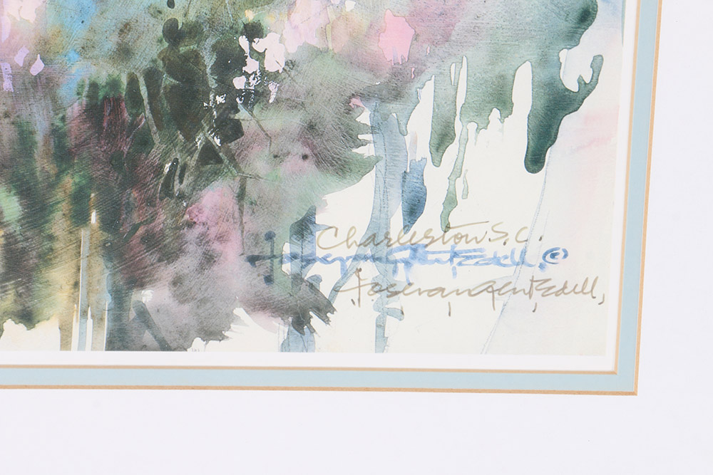 Josie Van Gent Edell Limited Edition Offset Lithographs of South Carolina Architecture