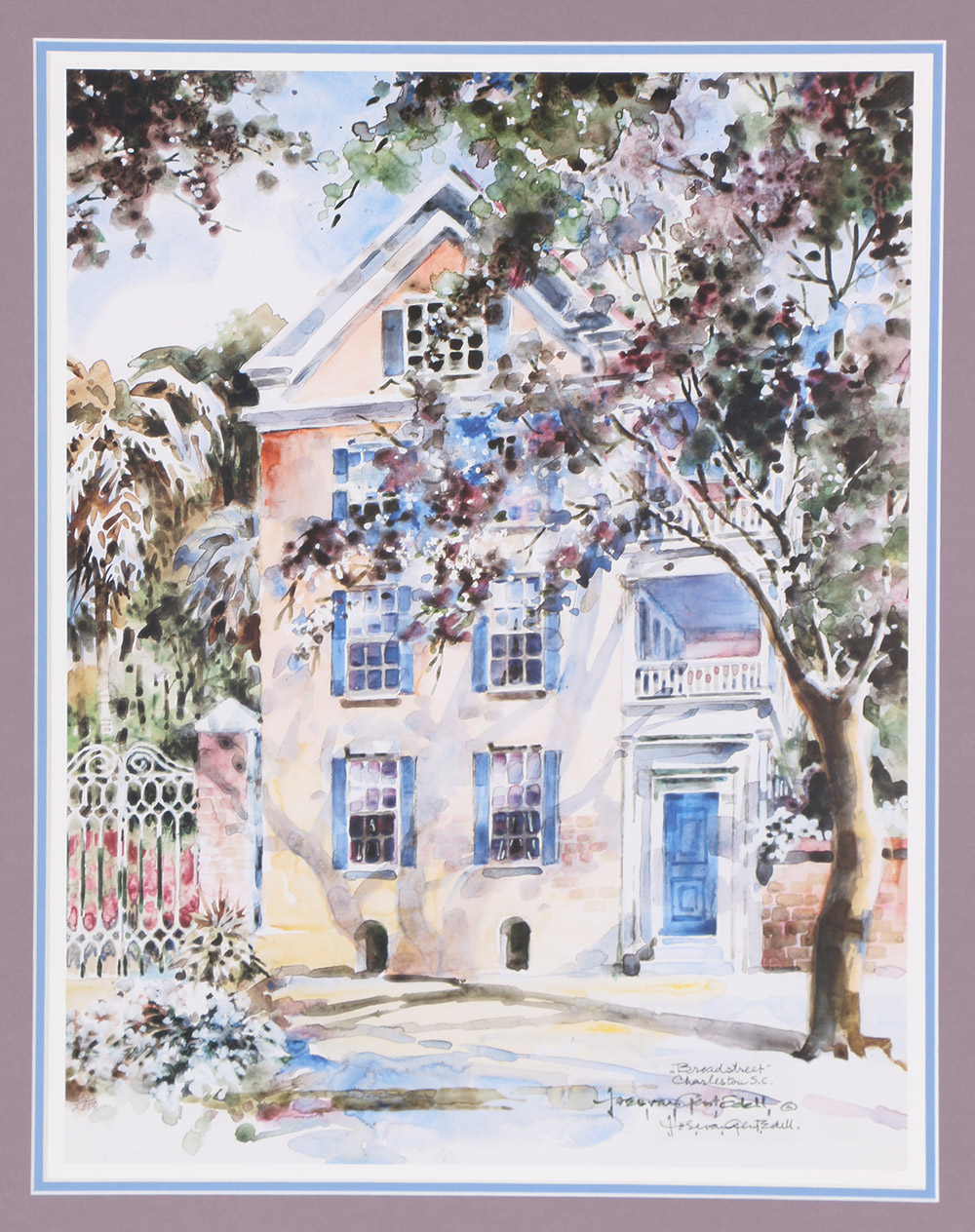 Josie Van Gent Edell Limited Edition Offset Lithographs of South Carolina Architecture